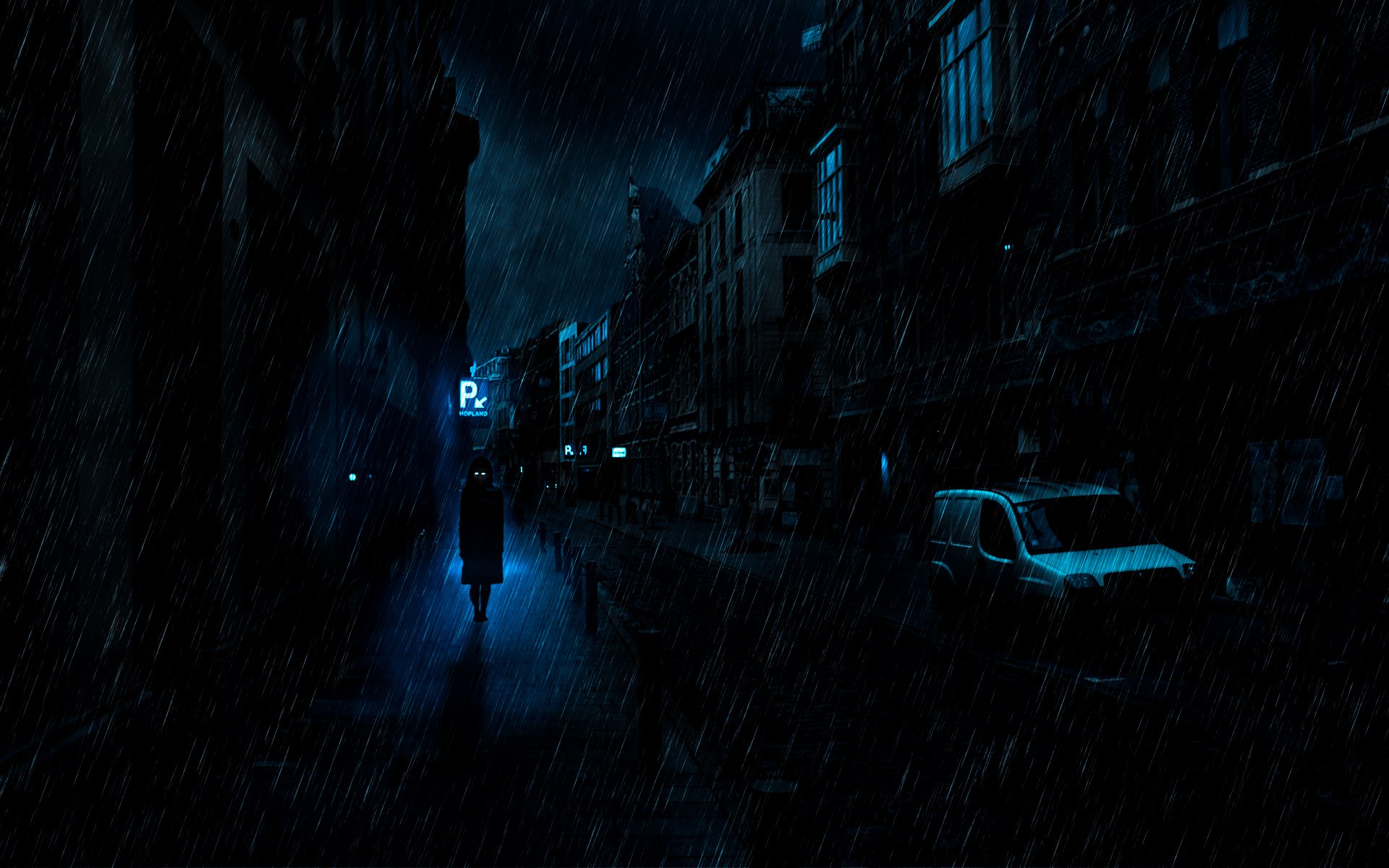 Dark Anime Rain Dark Anime HD Wallpaper