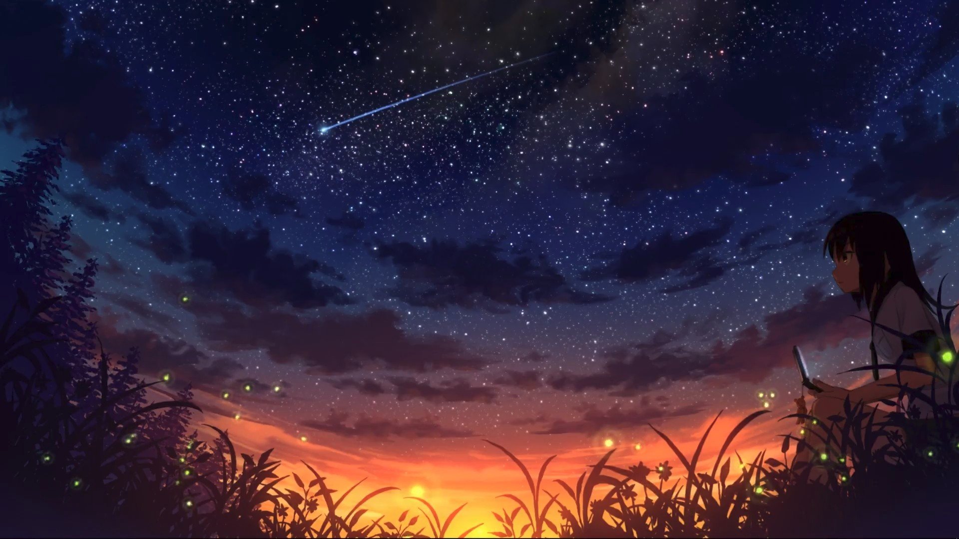 Anime Scenery Widescreen Wallpaper