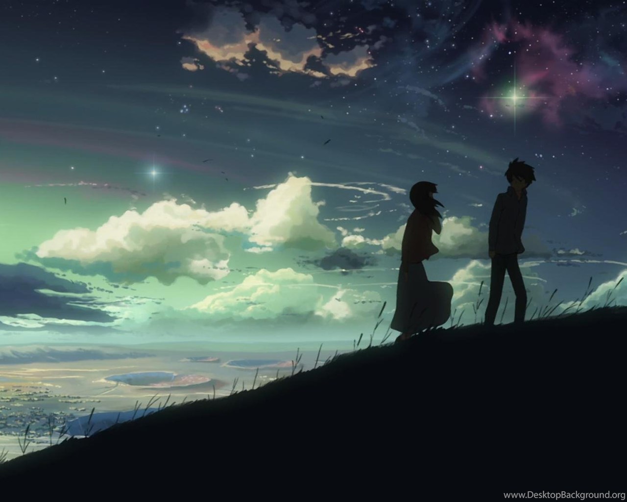 Dark Anime Scenery Wallpaper Desktop