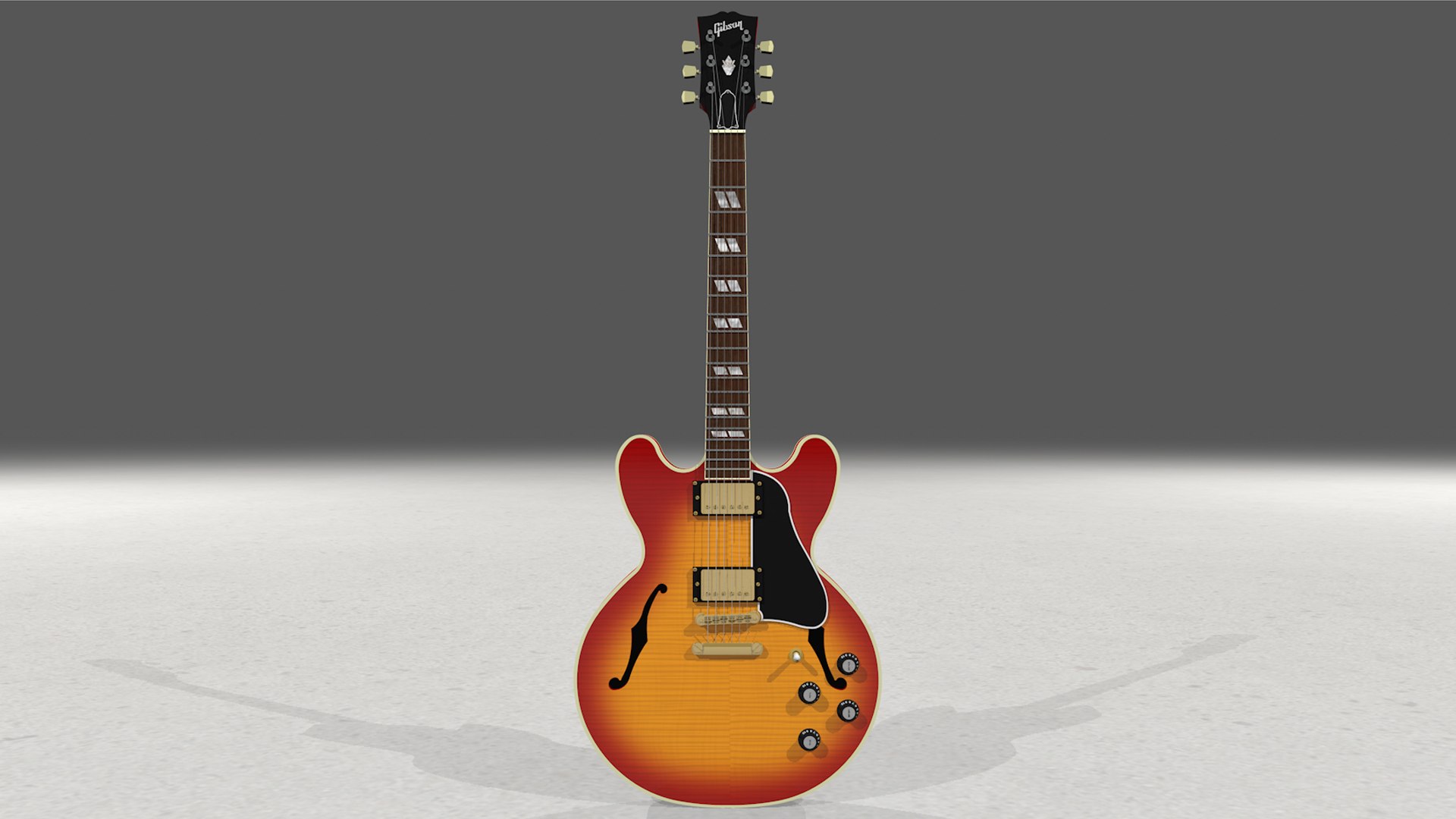 Guitar Gibson Es 3D Model