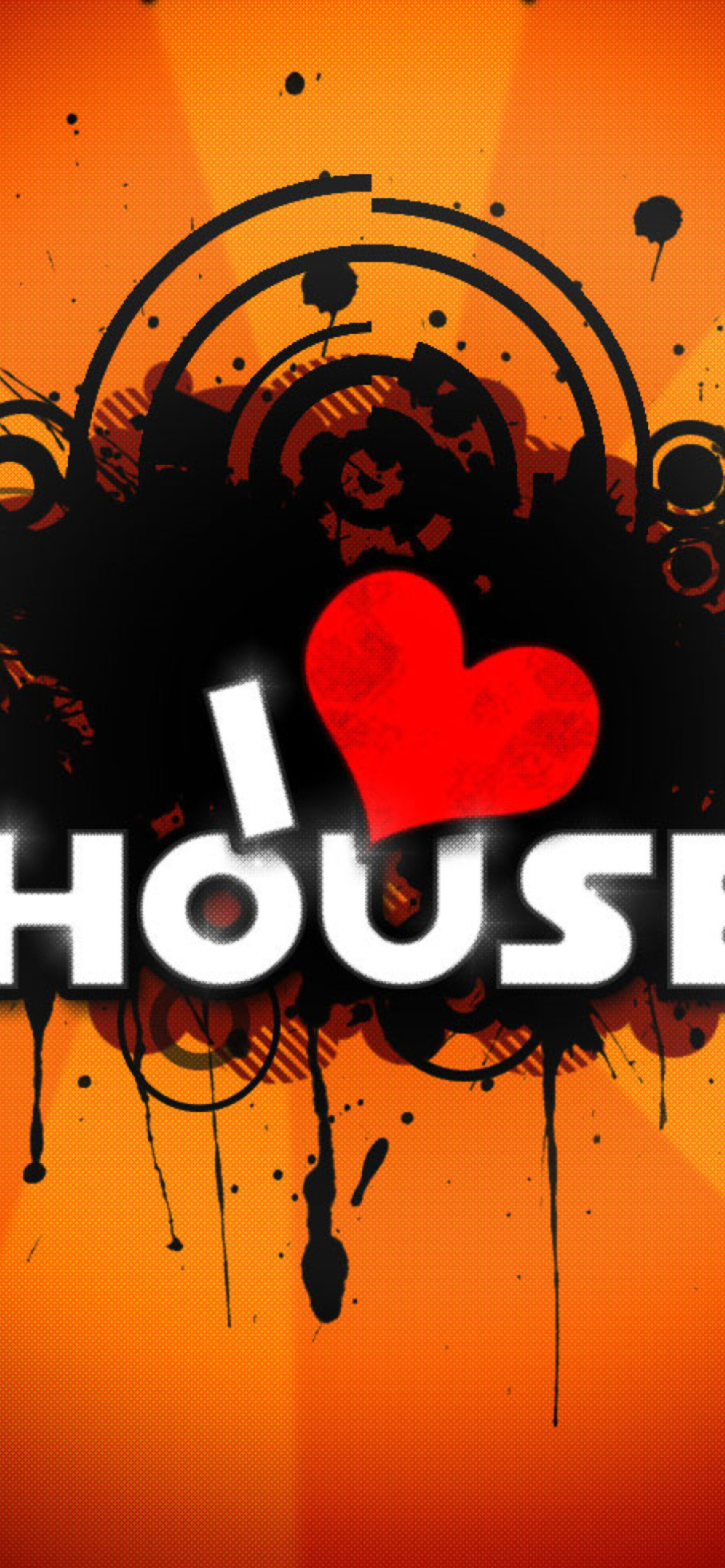 I Love House Music Wallpaper for iPhone XR
