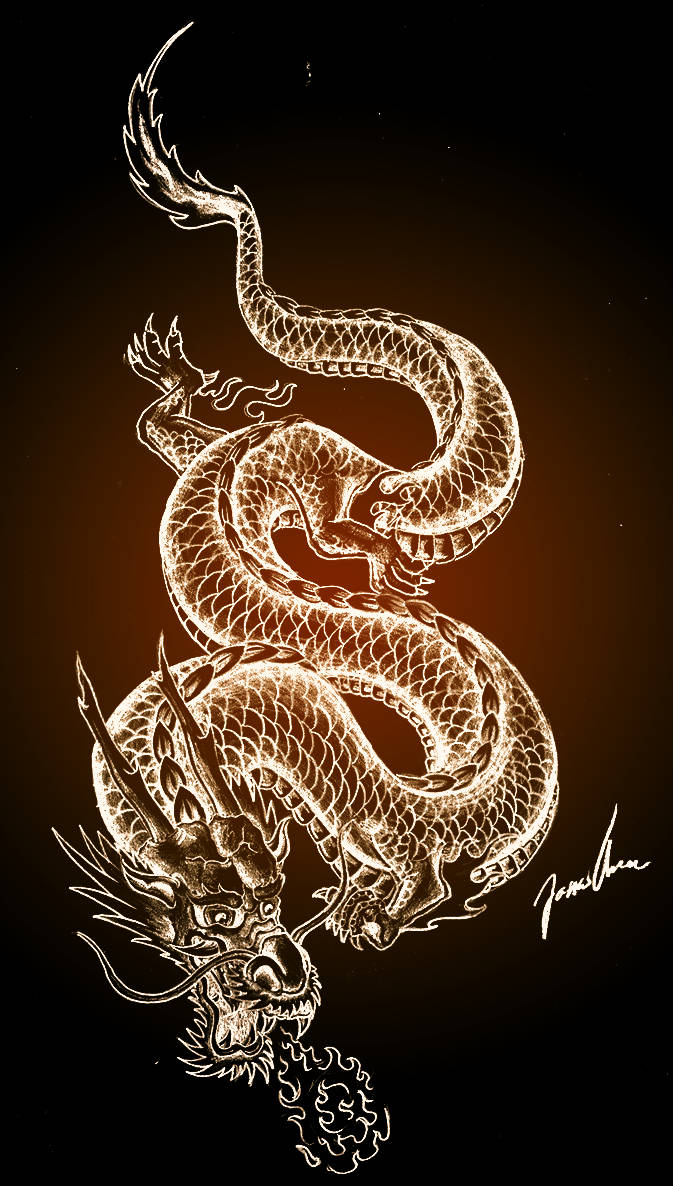 Download free Luminous Japanese Dragon
