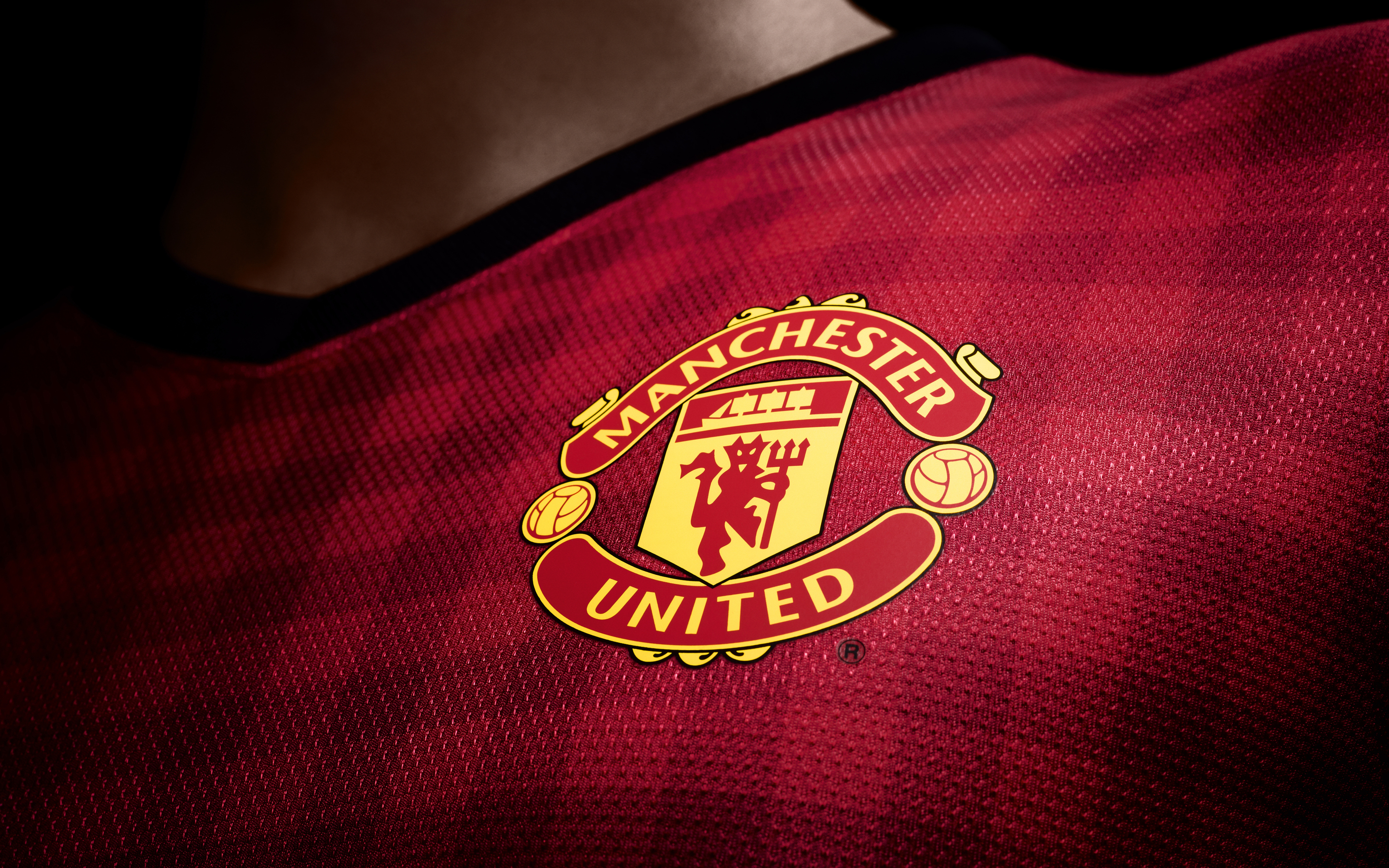 Desktop wallpaper: Manchester United, Sports, Logo, Logotype, 2012, 2013, New Set, New Kit, English Premier League 4K free download for PC. 120889
