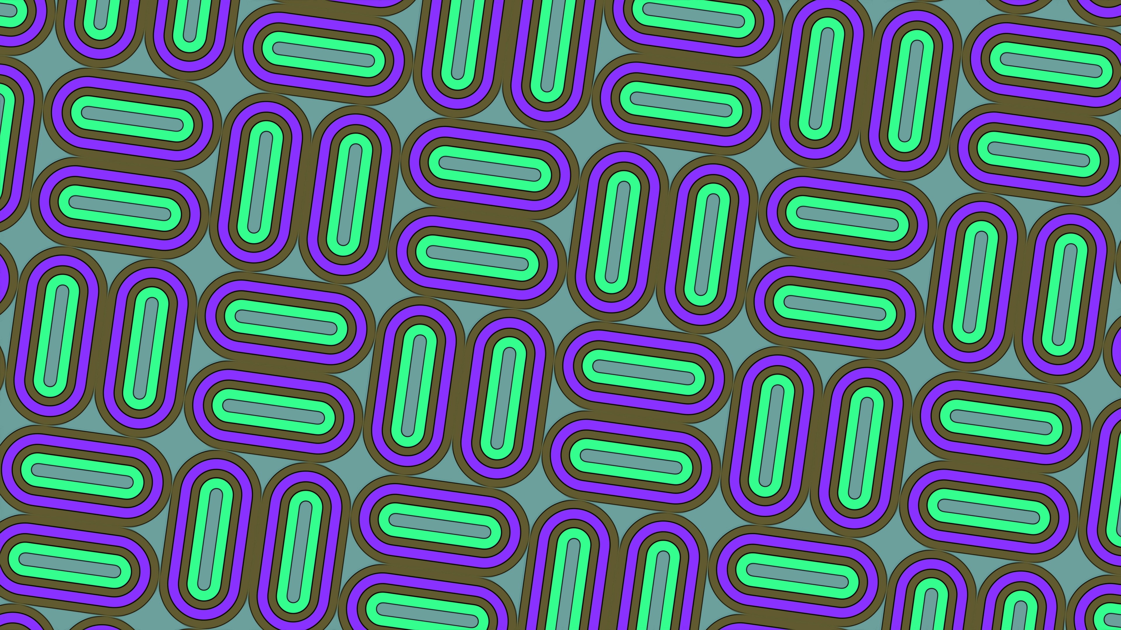 Retro Neon Geometry 4K PC