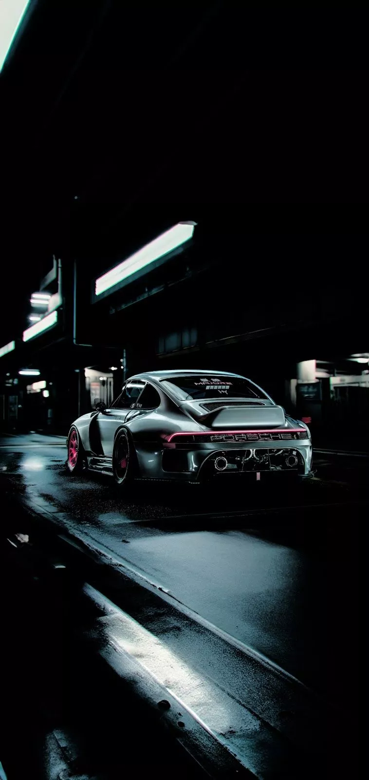 Black AMOLED sport car wallpaper HD