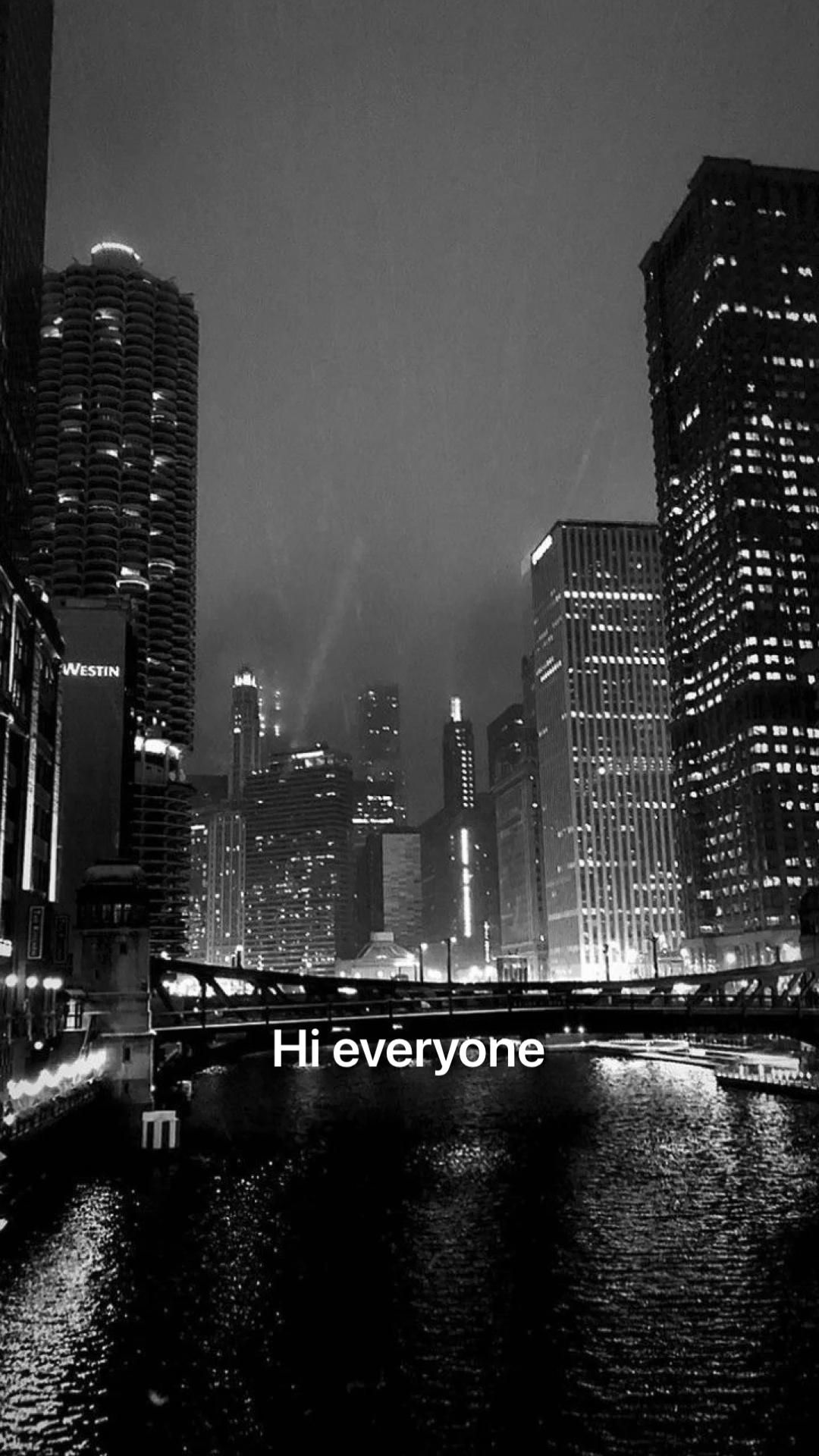 Black and White Cityscape