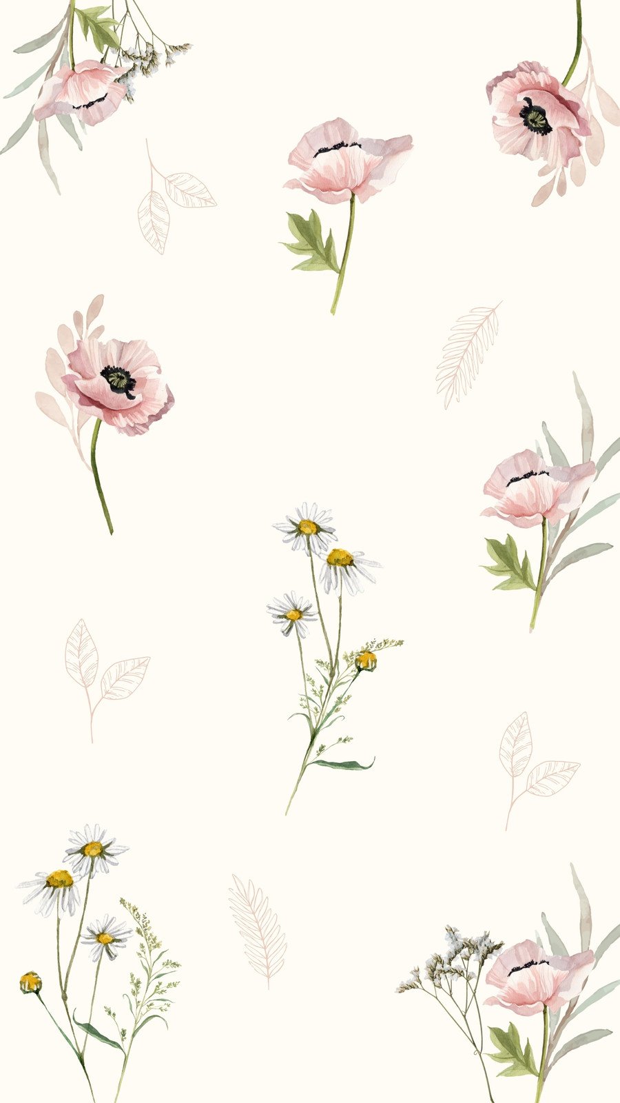 pink floral background
