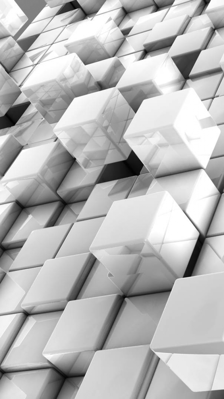 Download Geometry Cube Abstract White
