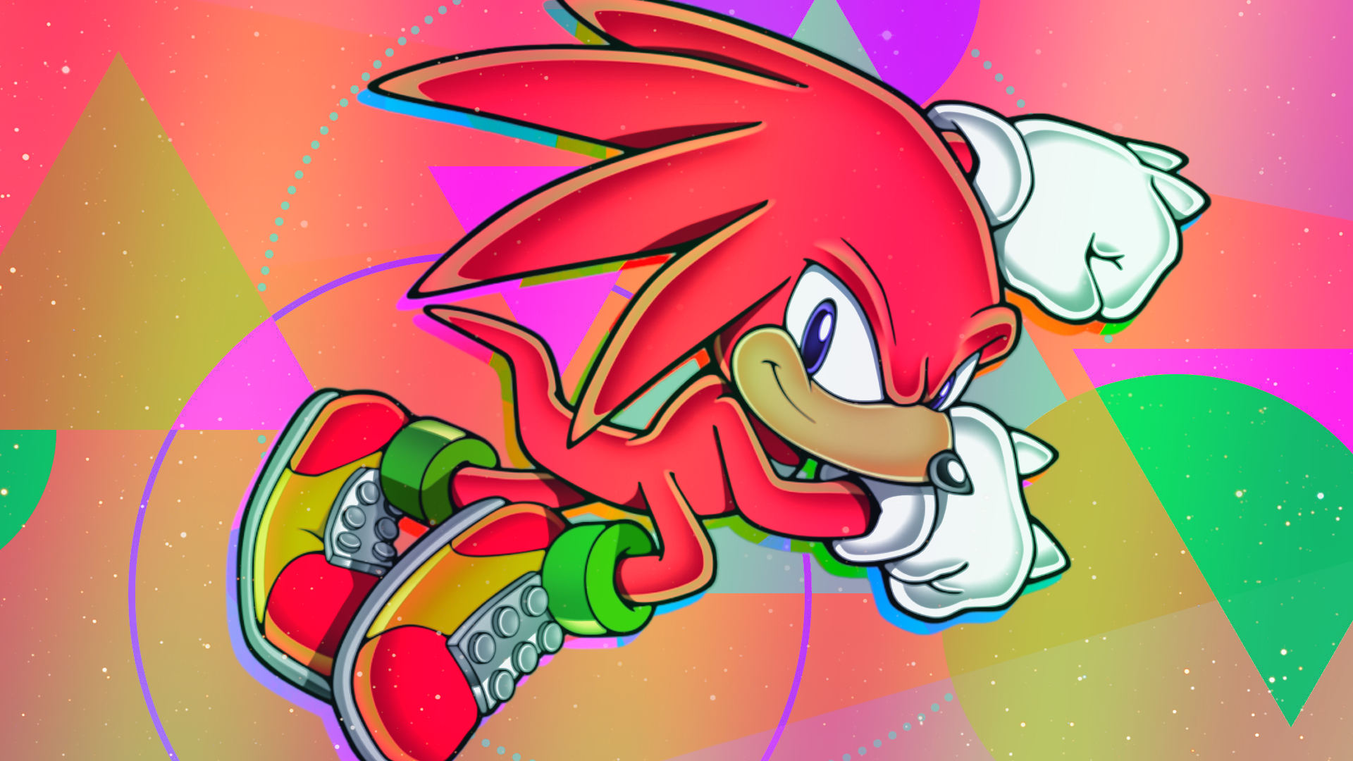 Two wallpaper I made of Knuckles, r