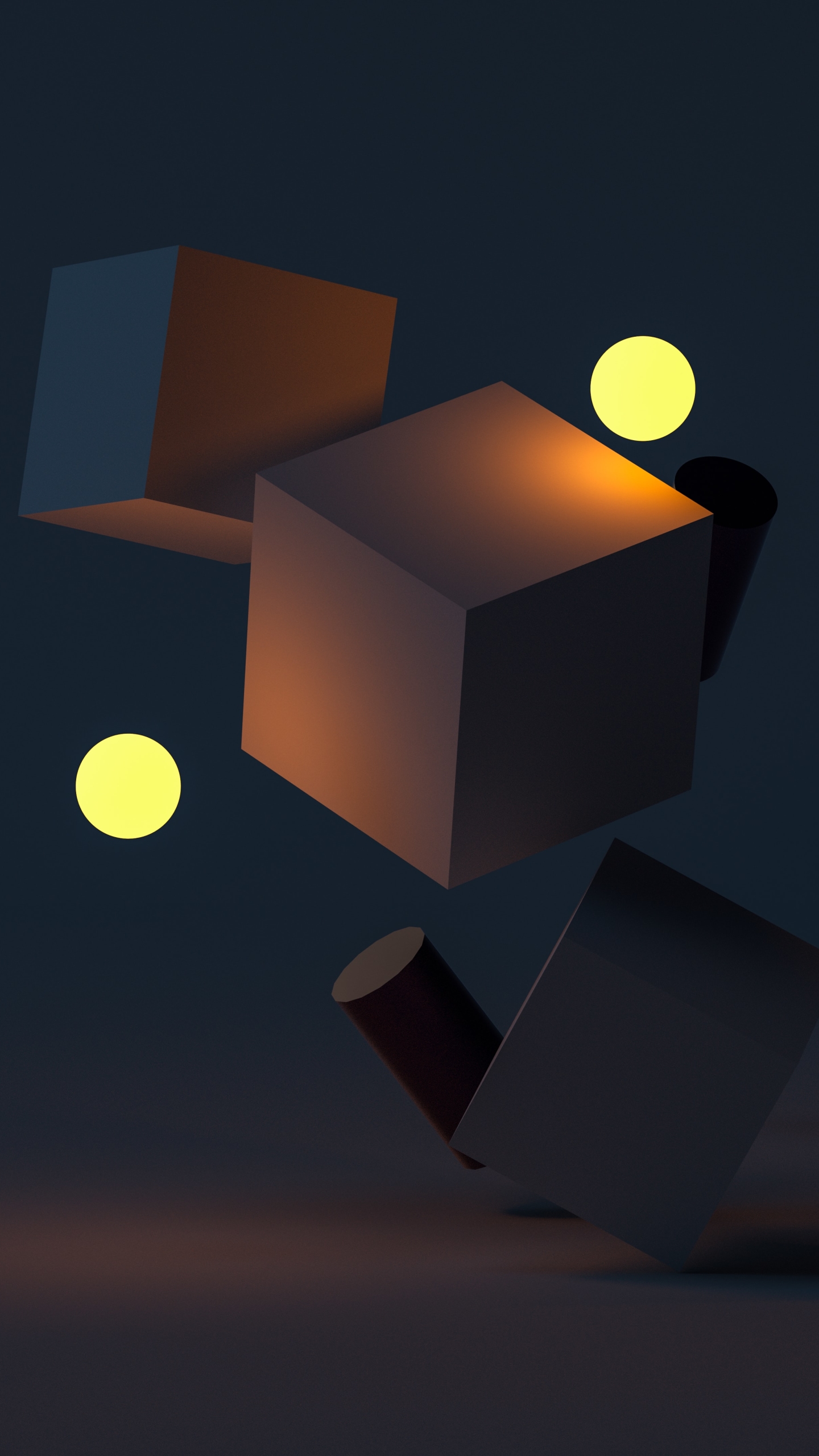 3D Artistic Cube Phone Wallpaper