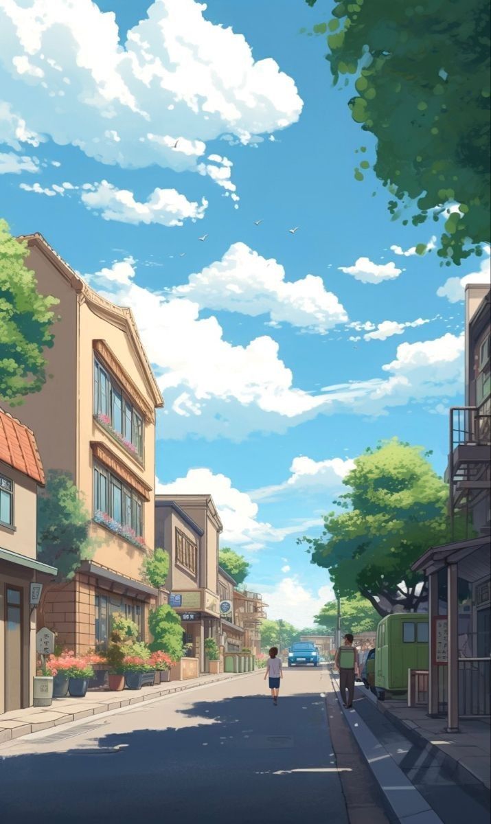 fondos de cel. Anime scenery wallpaper