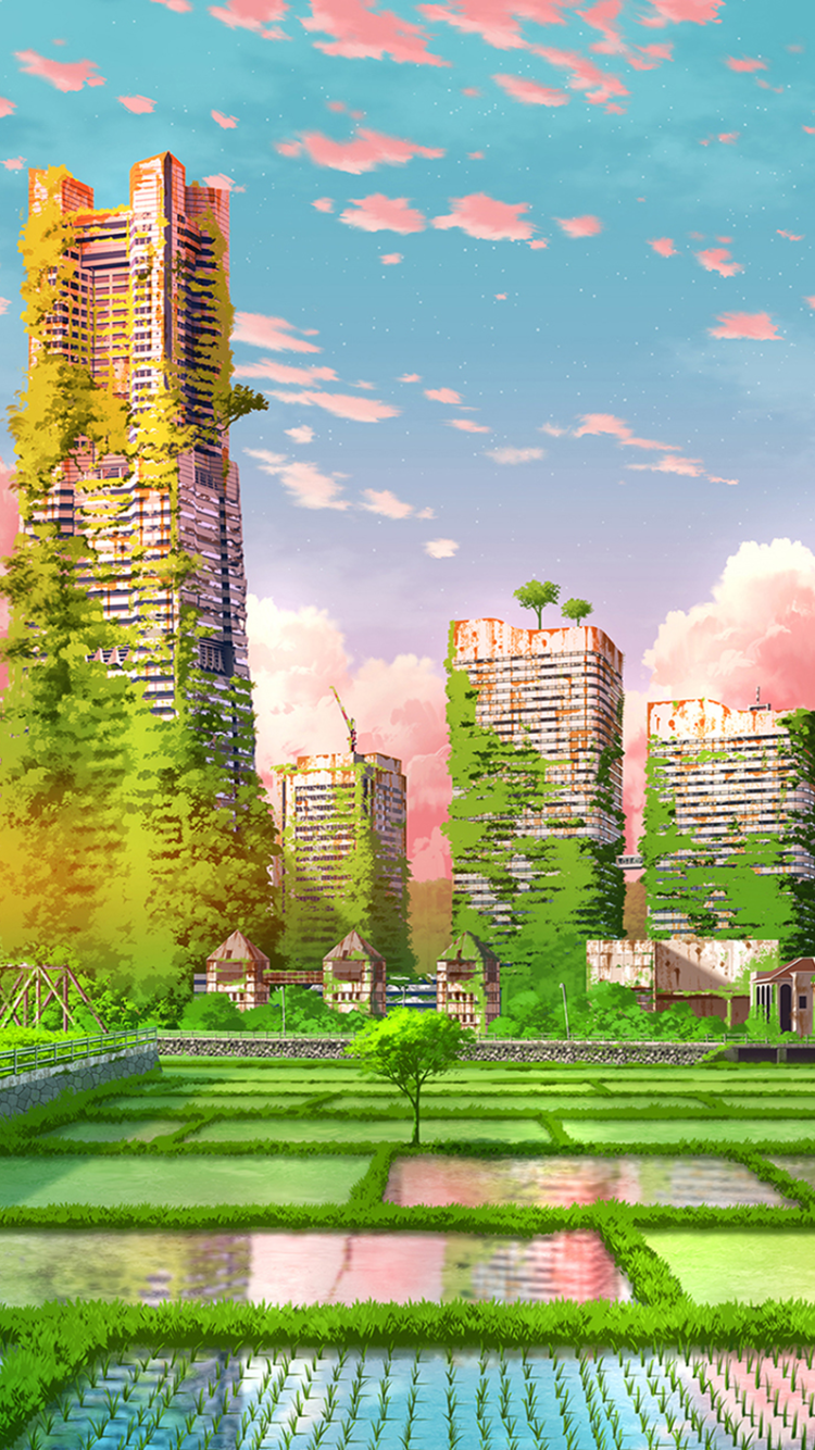 Anime Post Apocalyptic Phone Wallpaper