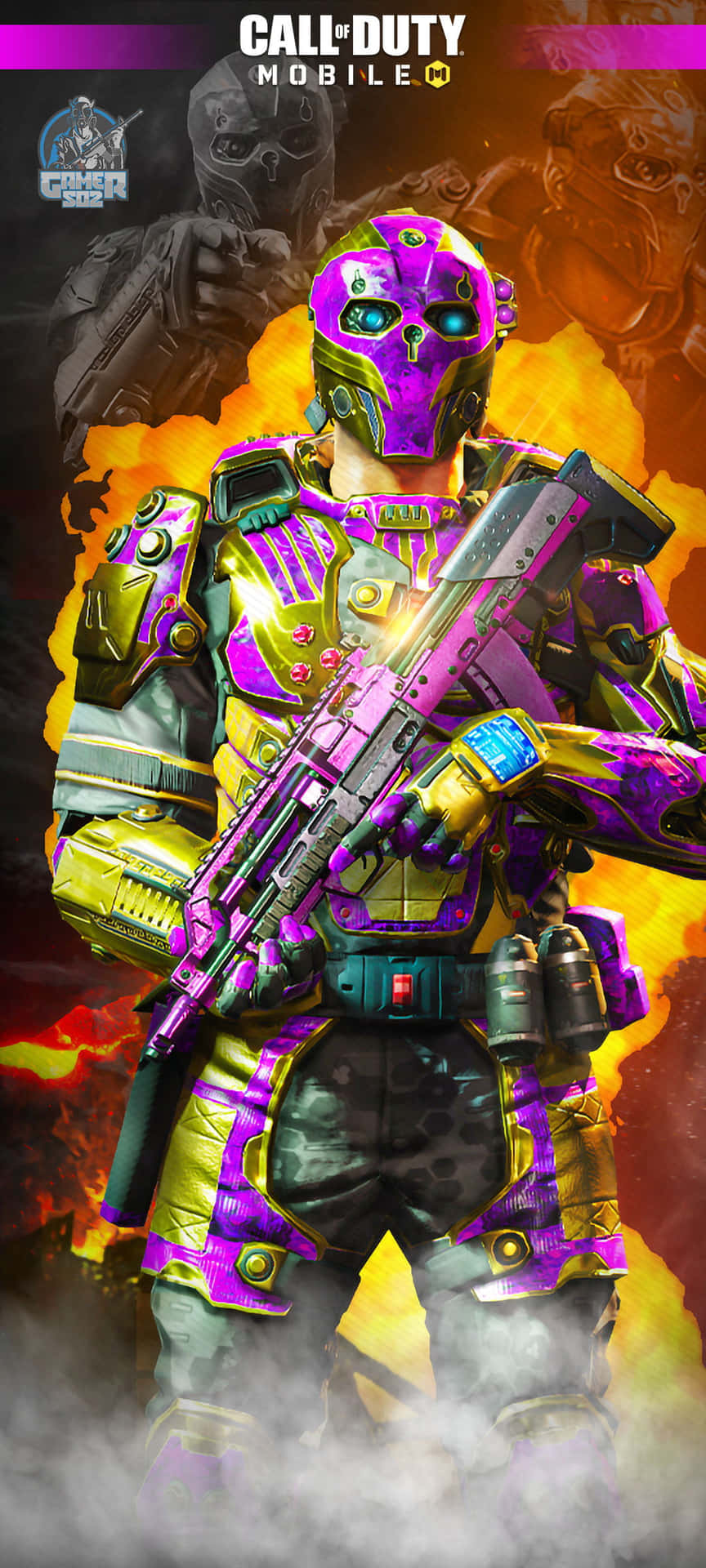 Download Stunning COD Mobile Character Skins in Action Wallpaper