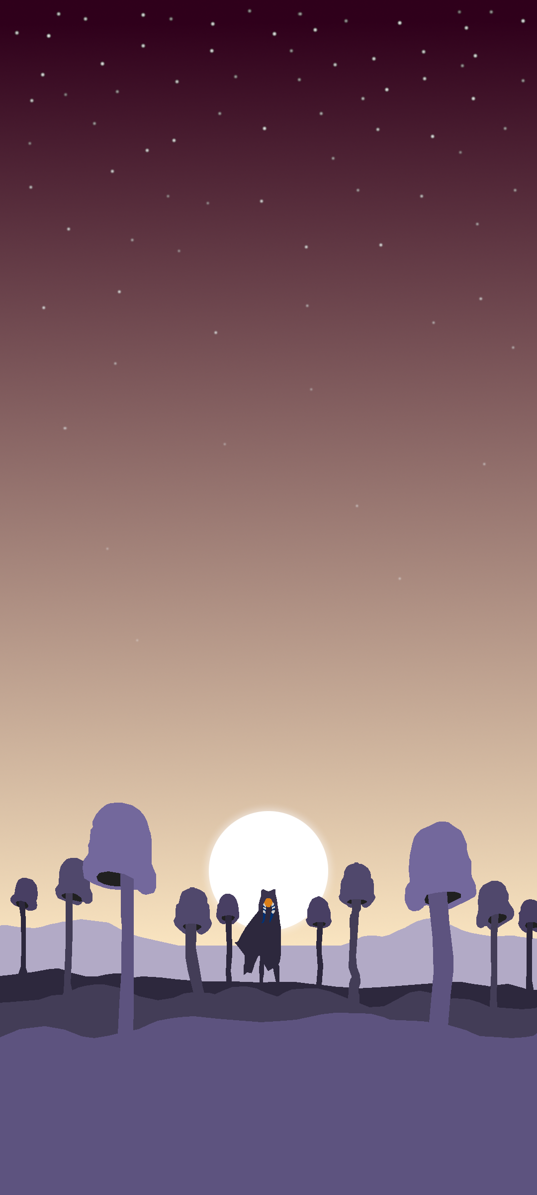 Made some phone wallpaper of Ahsoka