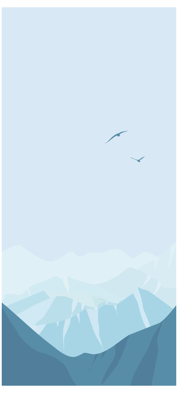 Blue Landscape iPhone Wallpaper