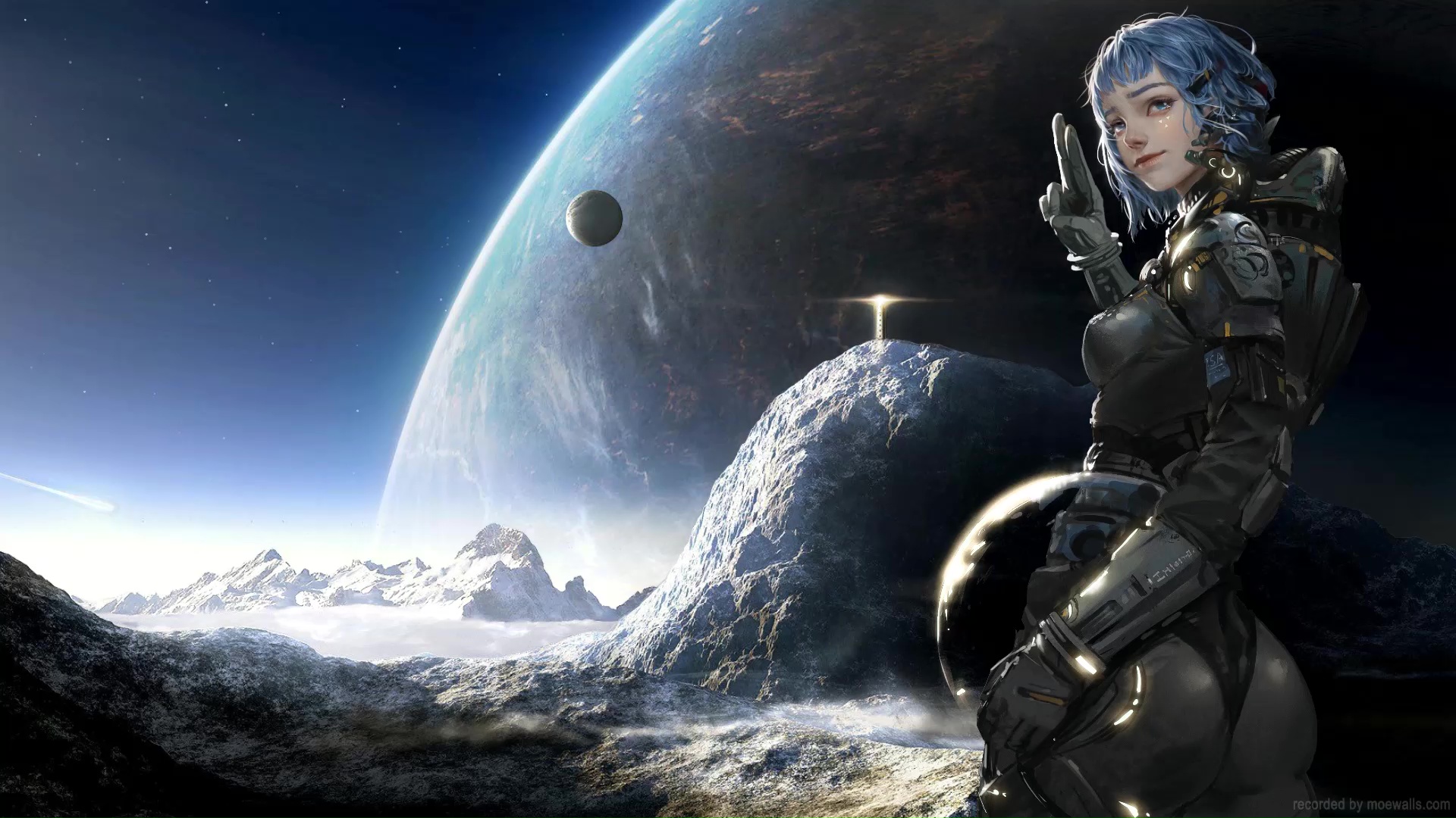 Space Girl Live Wallpaper