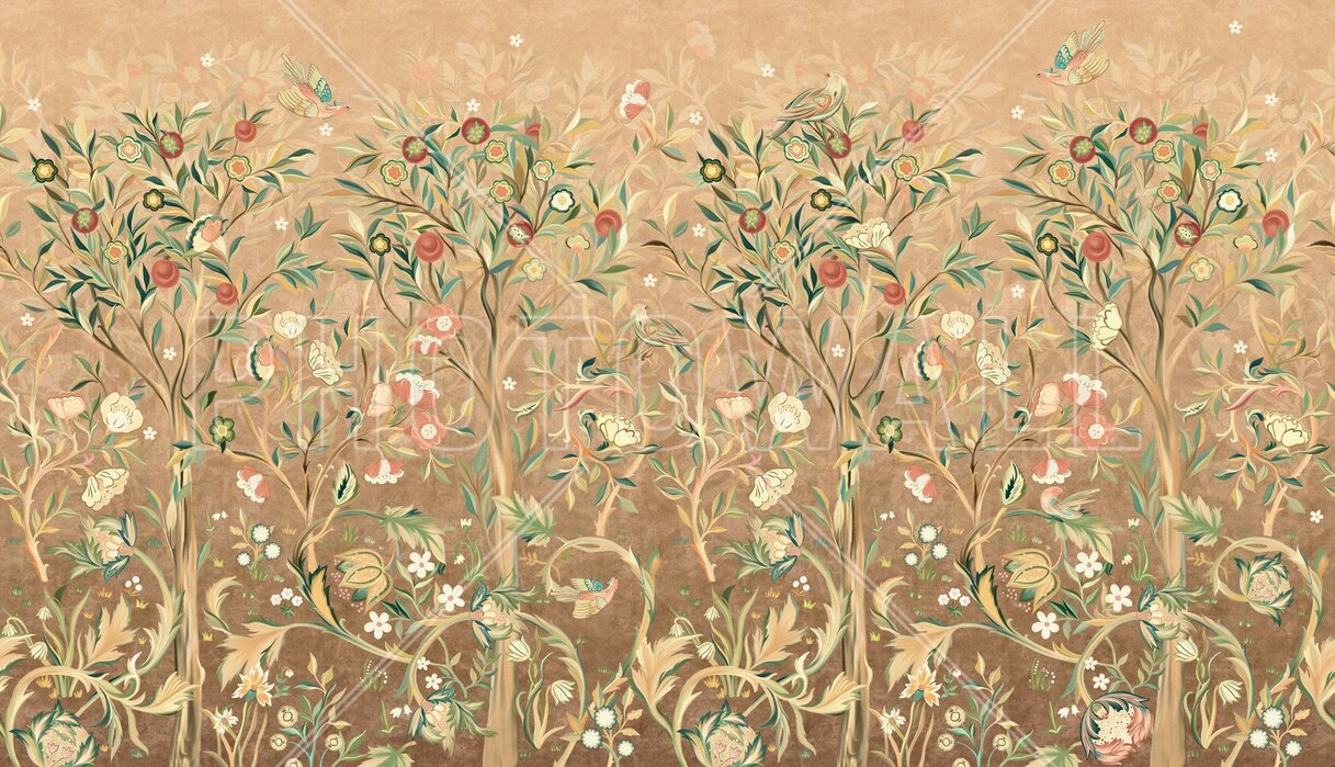 Bird and Floral Collage