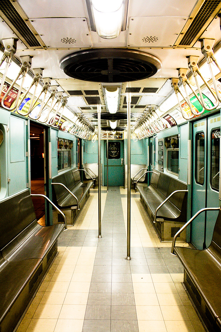 NYC Mint Green Vintage Subway Train