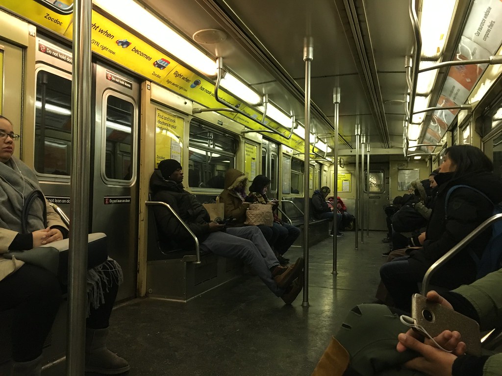 MTA New York Subway E Train. A rare