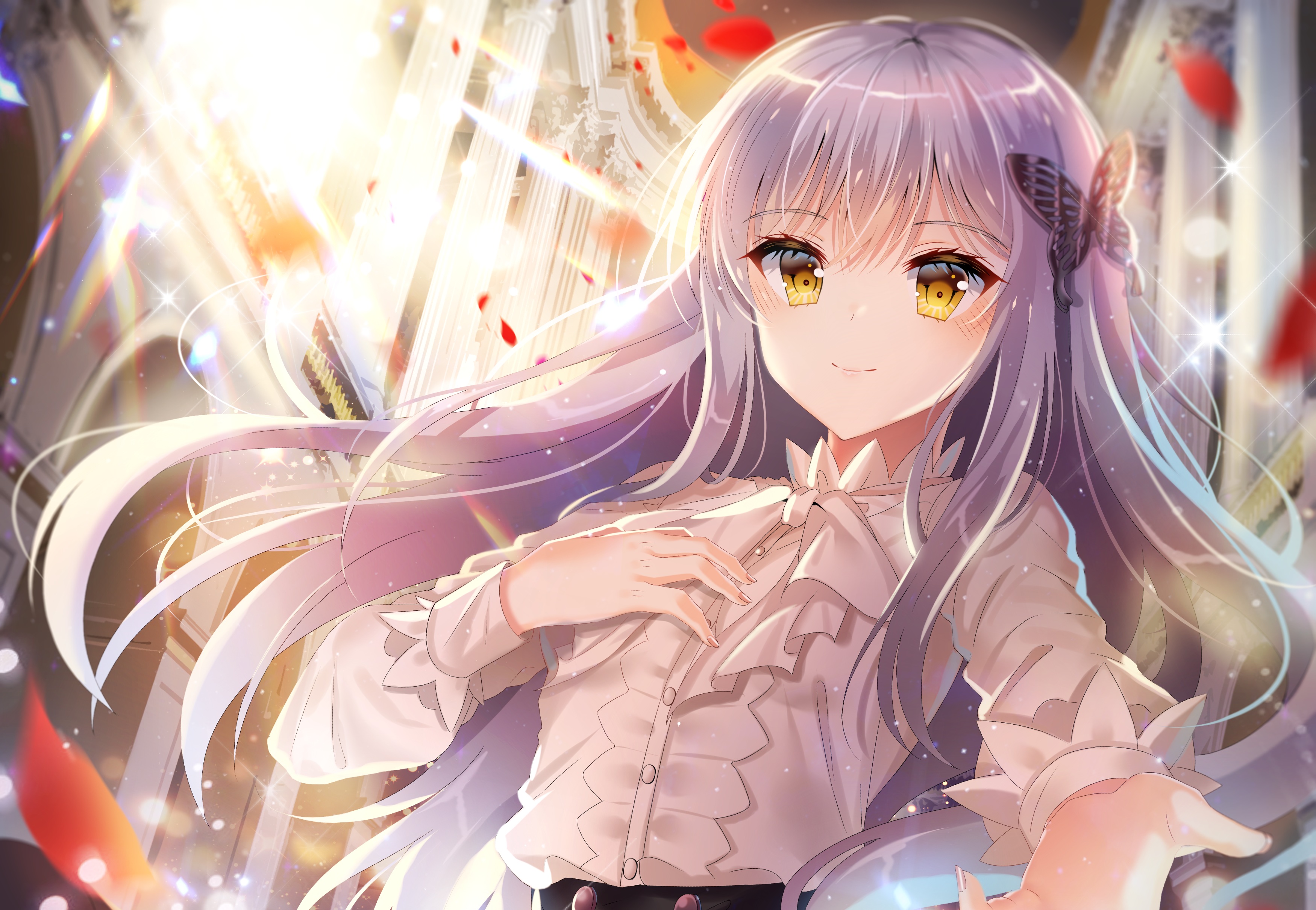Roselia Blossom: HD Anime Wallpaper