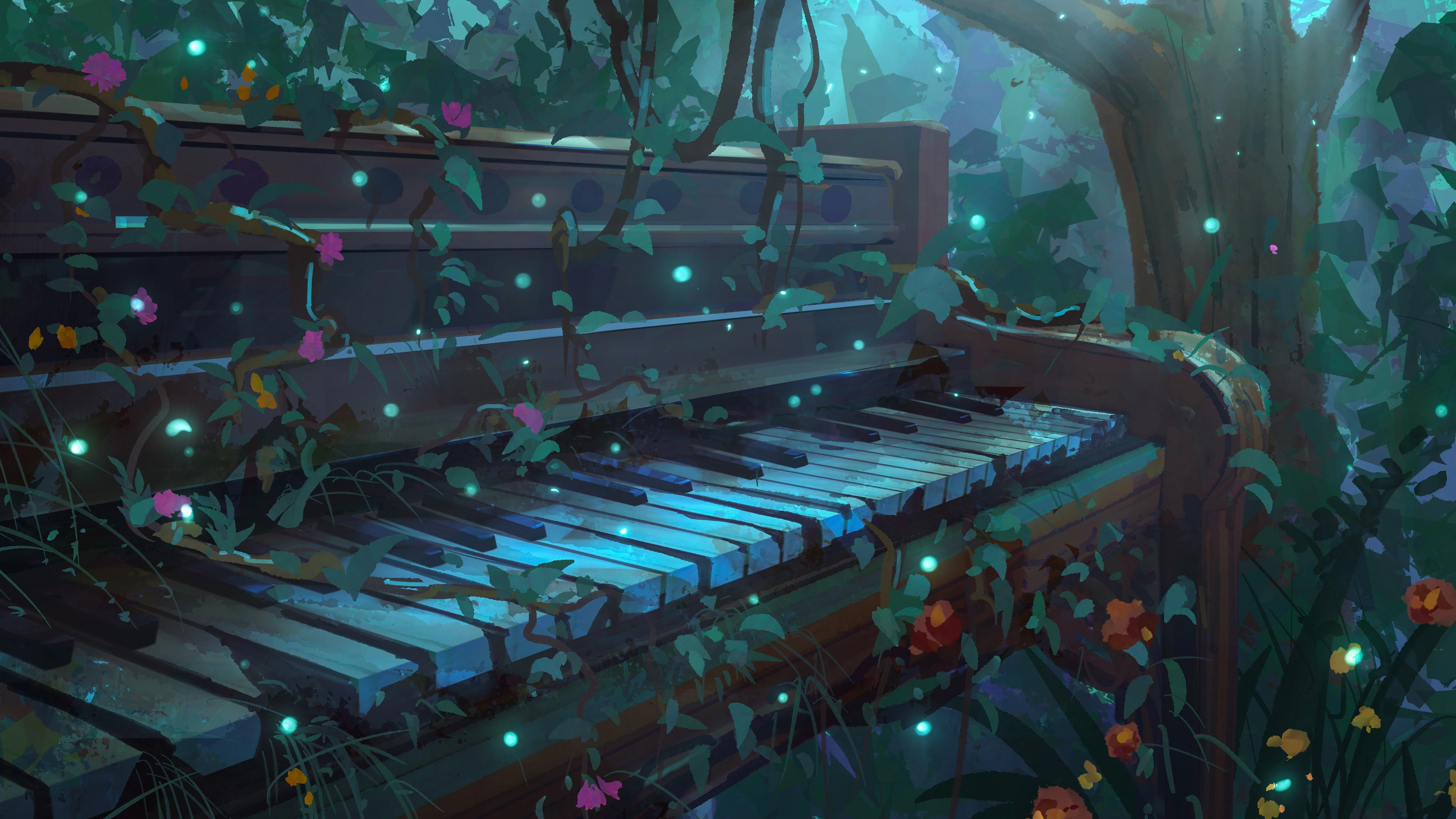 Download Music Piano 4k Ultra HD Wallpaper