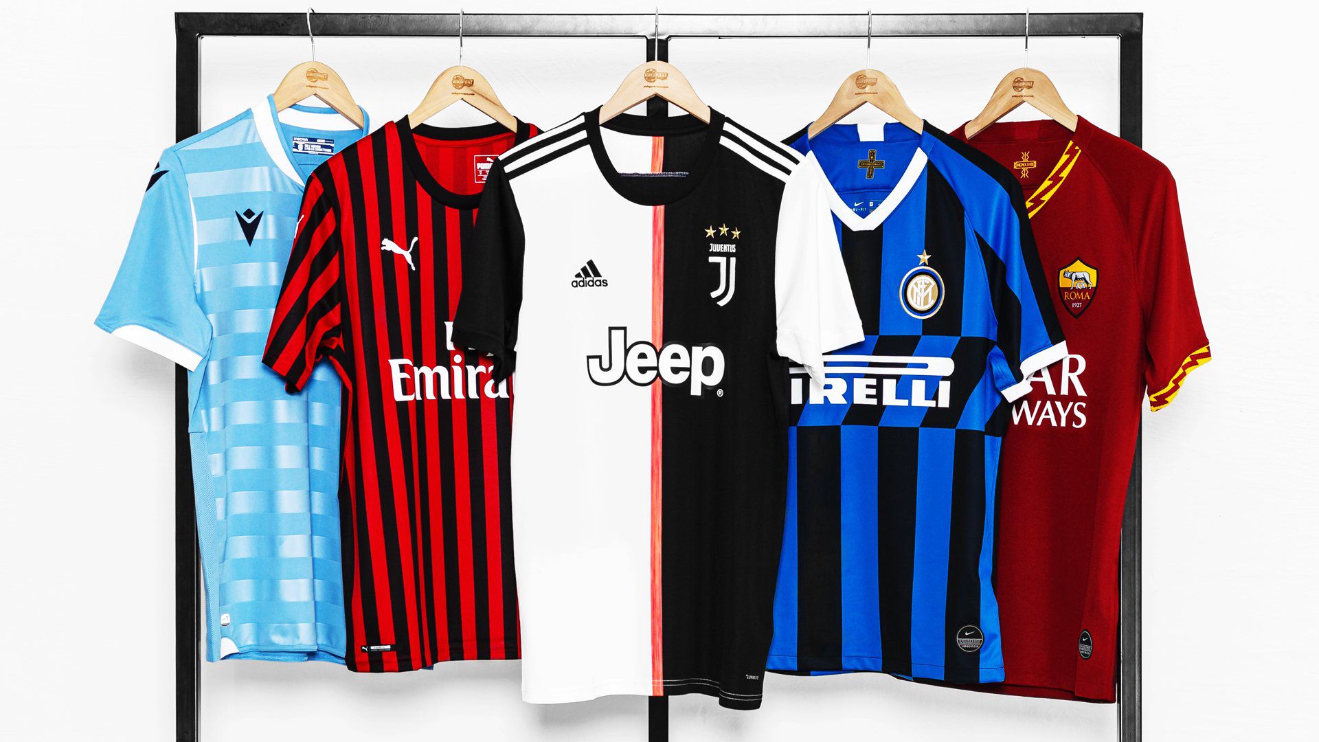 How much do the Serie A teams jerseys cost?