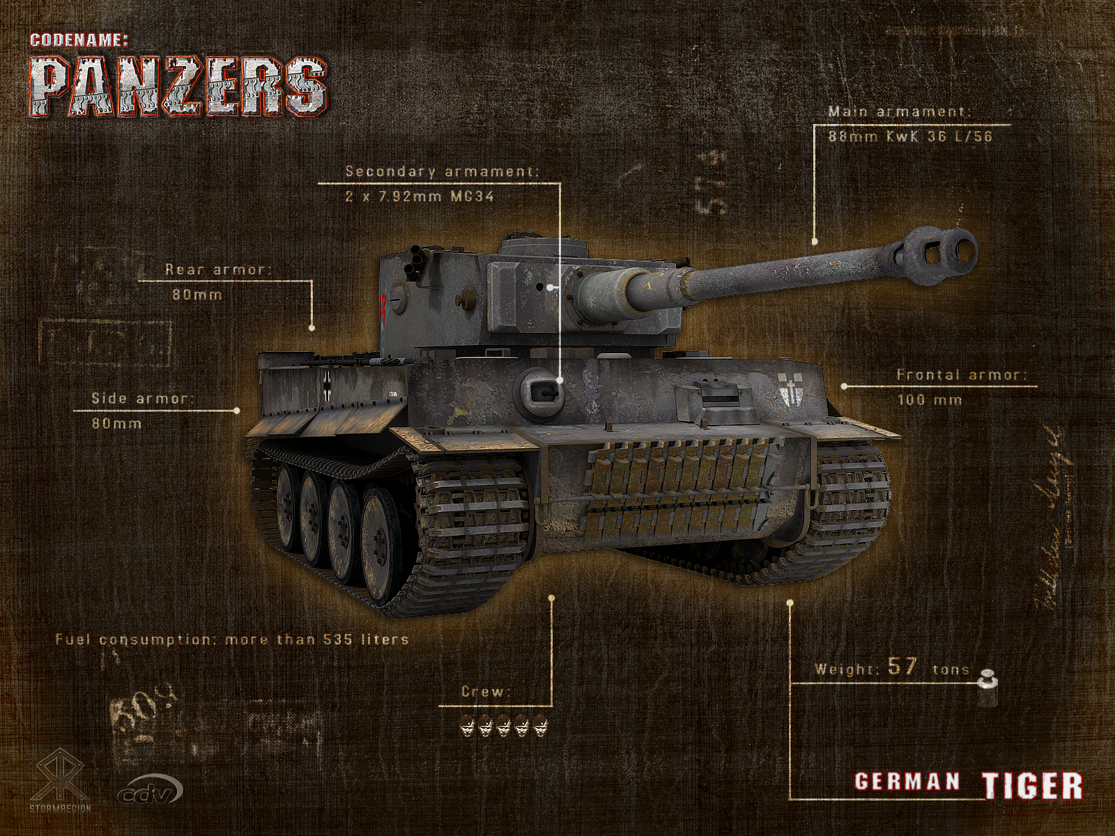 Codename Panzers wallpaper: Tiger image