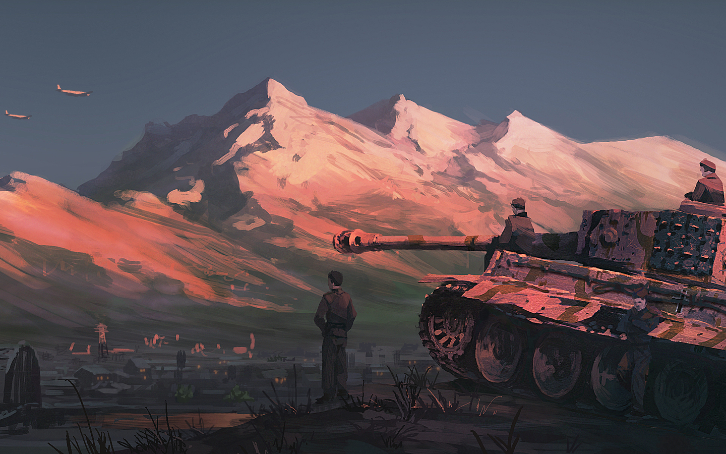 Tiger Tank Artistic Wallpaper