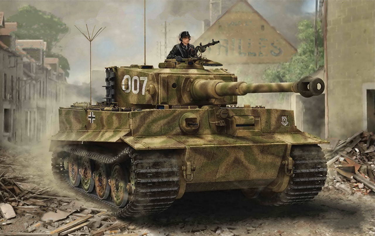 Photo Tanks German Tiger I, Late