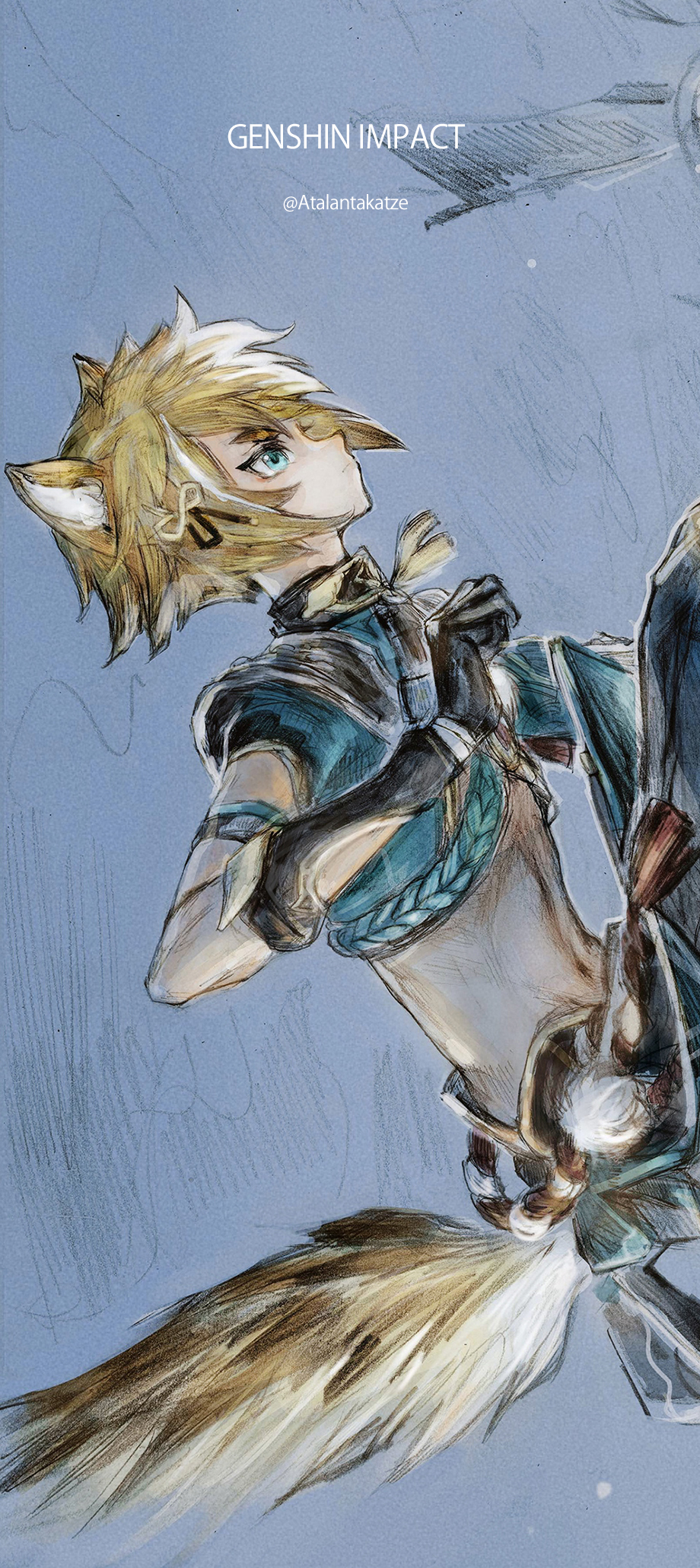 Fan art for Gorou phone wallpaper