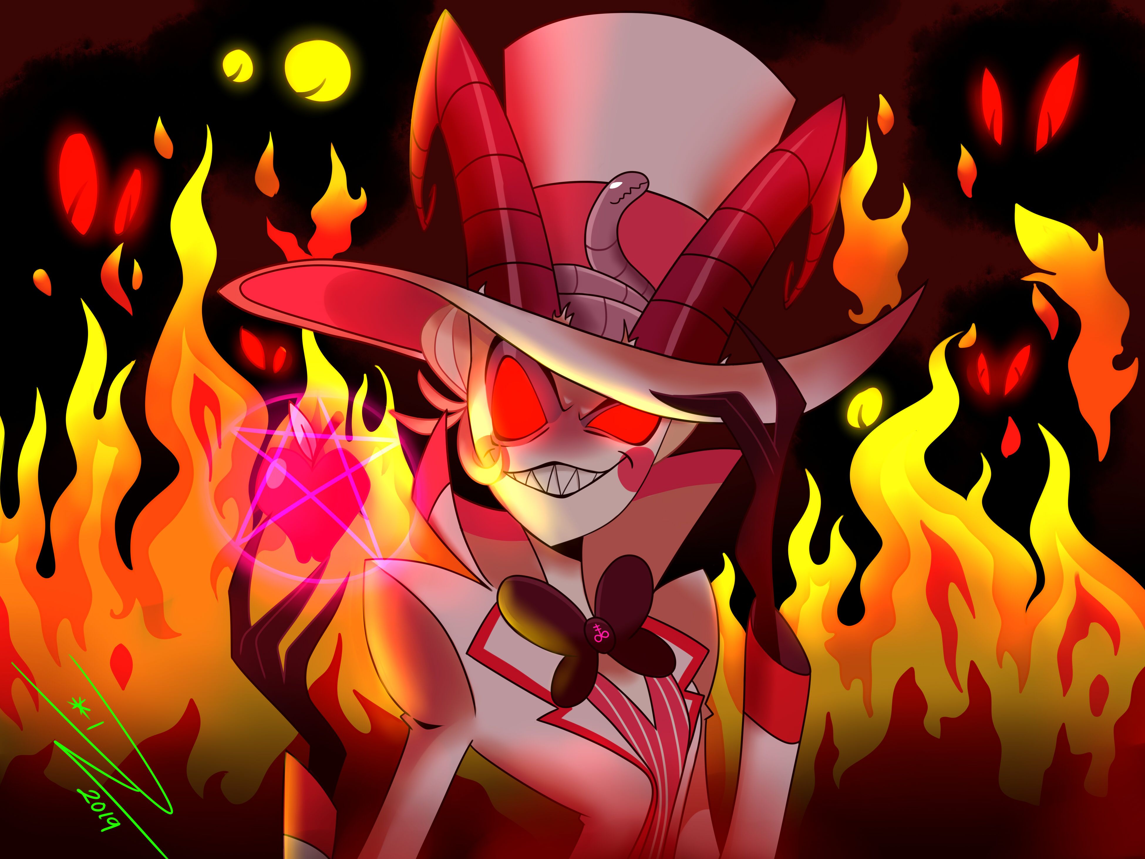 Hazbin Hotel Lucifer HD Wallpaper