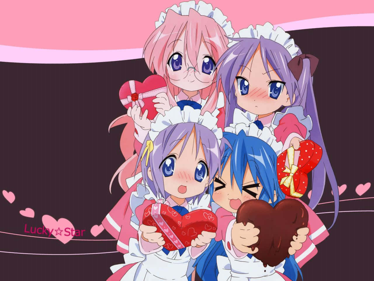Lucky Star Animecore Wallpaper