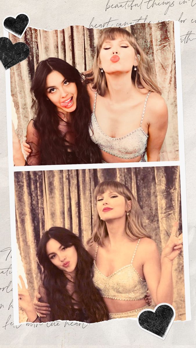 Olivia Rodrigo and Taylor Swift BRIT