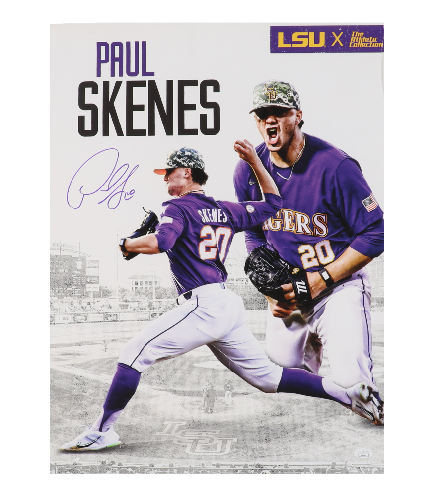Paul Skenes Signed LSU Tigers 18x24
