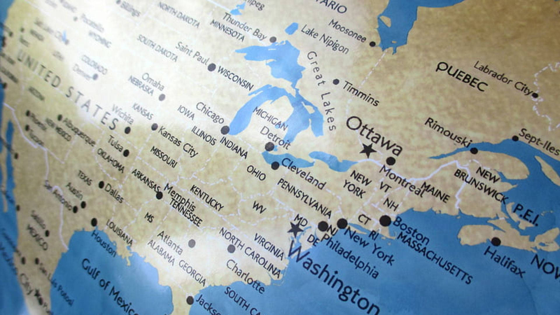 Globe View Wallpaper
