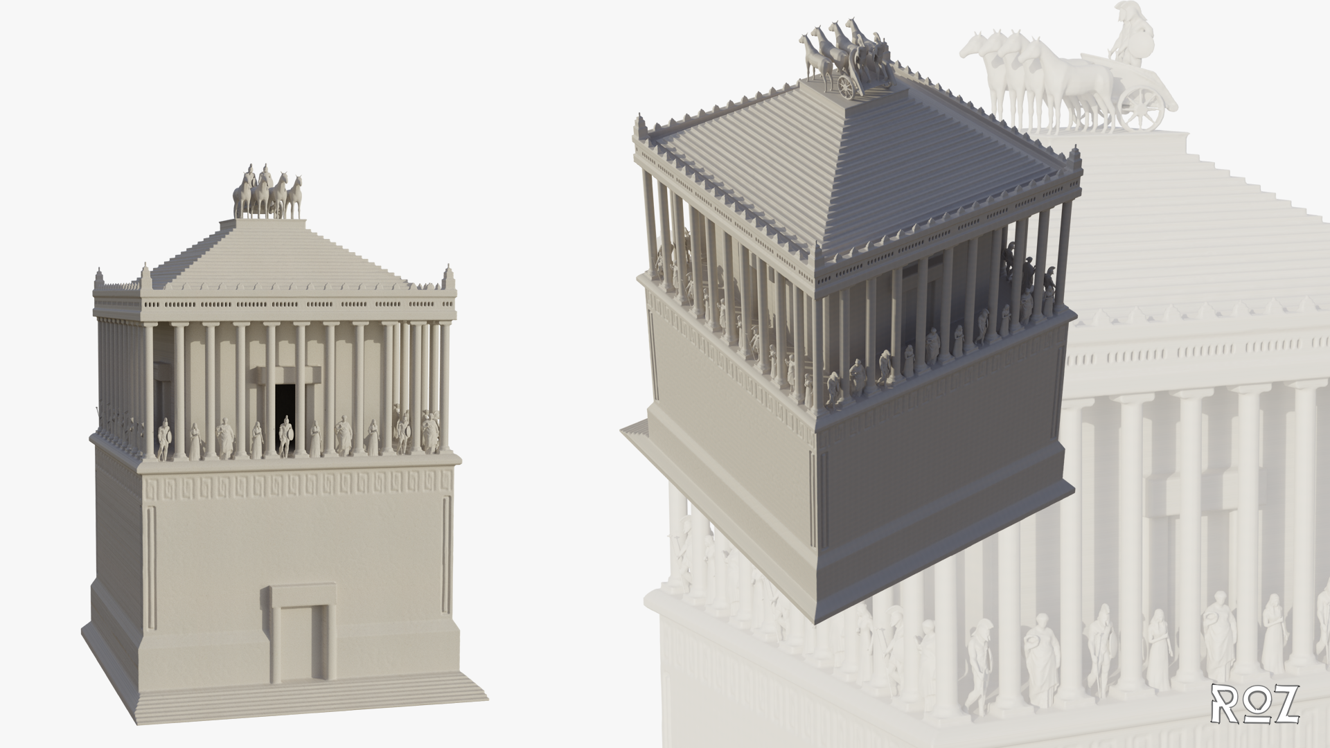STL file Mausoleum in Halicarnassus