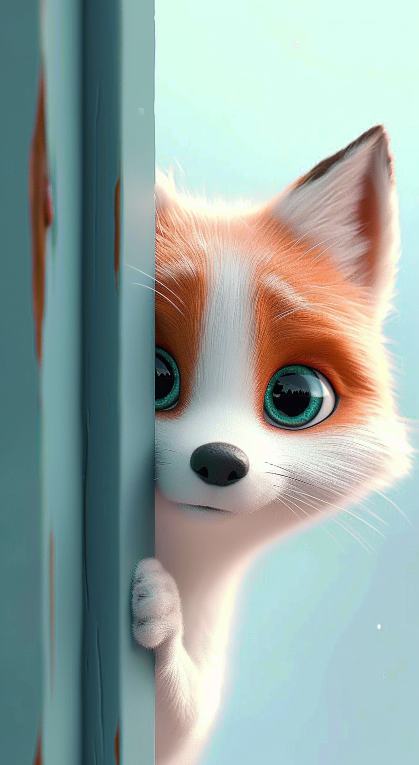 Adorable Fox Wallpaper for Mobile