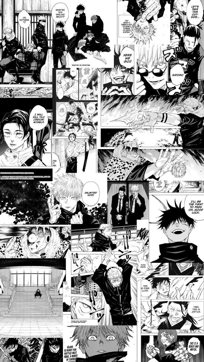 Jujutsu Kaisen Manga Mixed Up Wallpaper