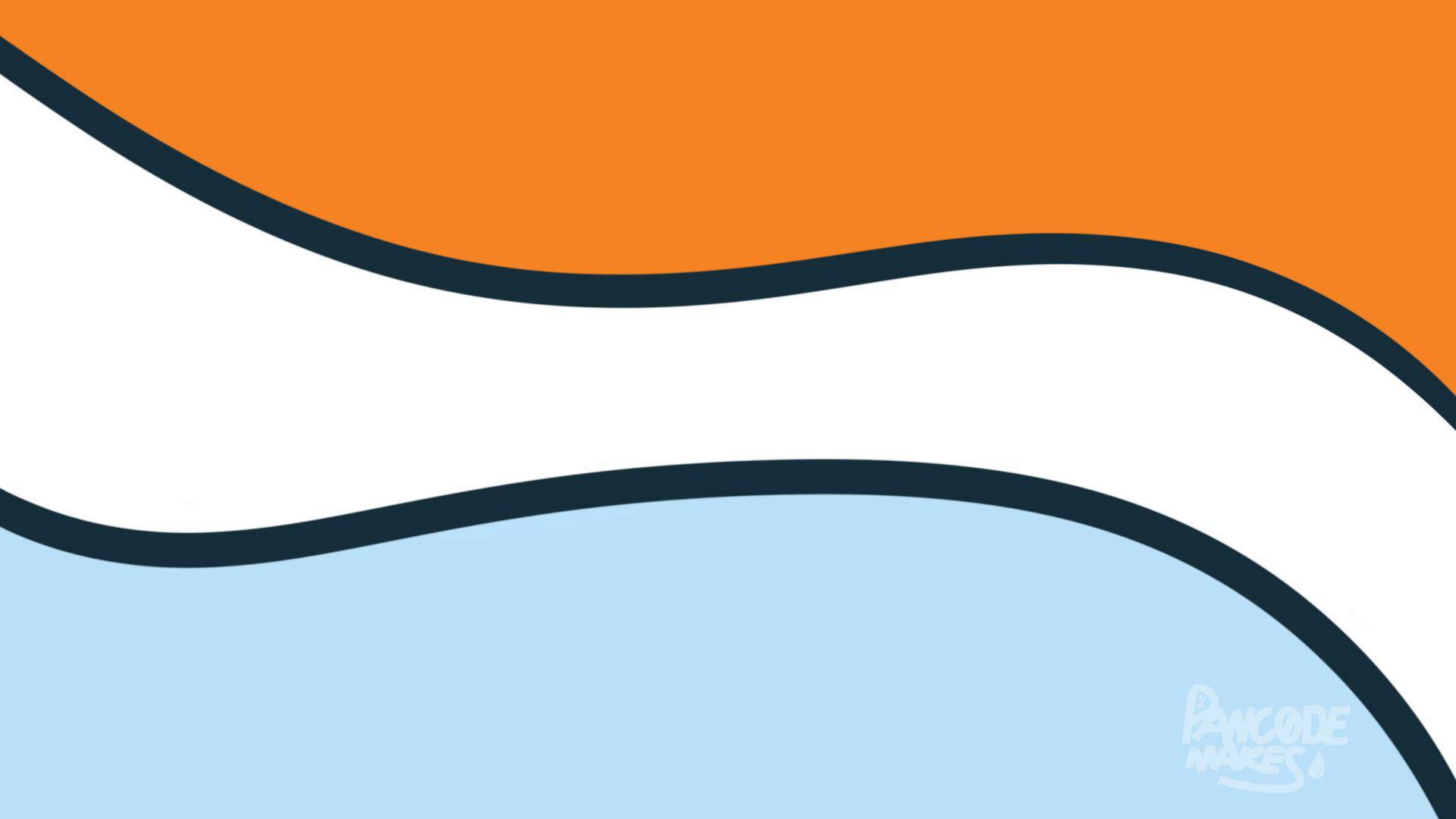 wallpaper based on Gulf Oil colors
