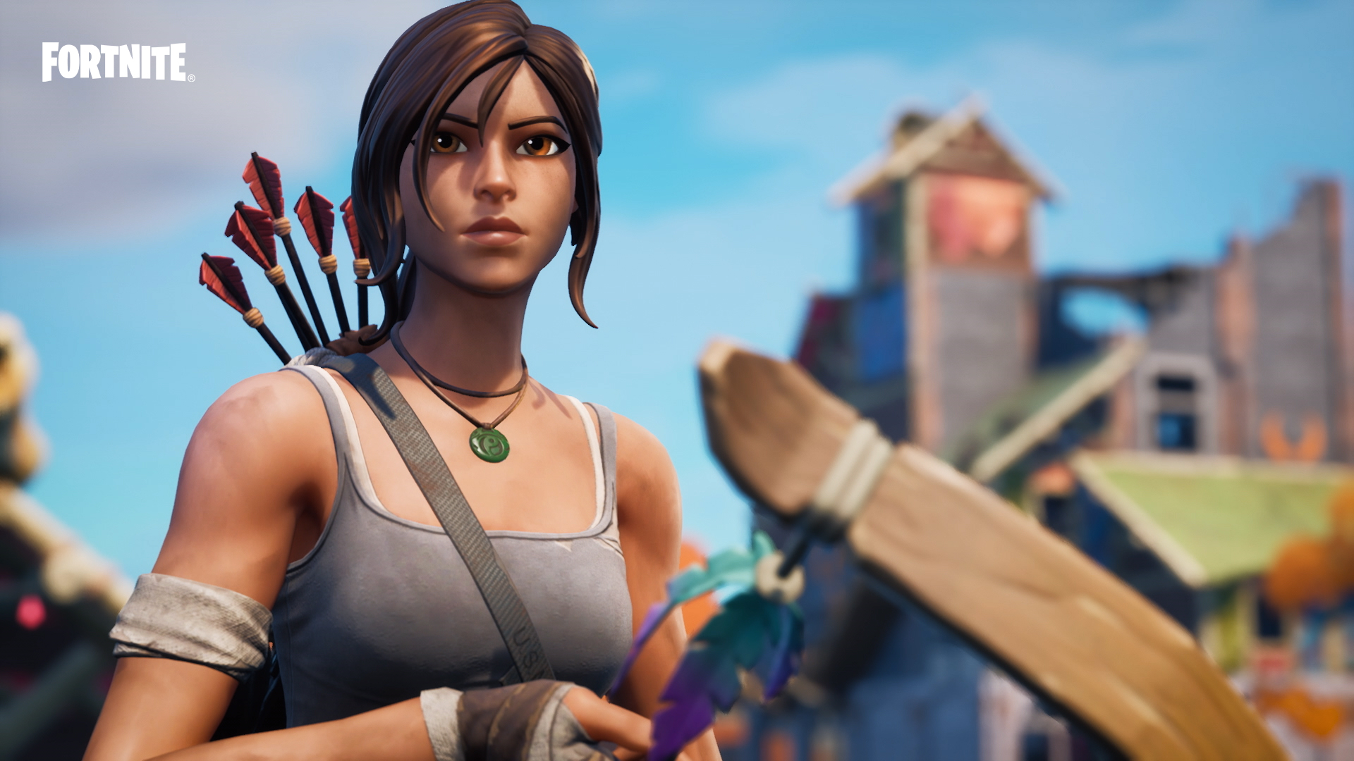 Lara Croft Video Game Fortnite HD Wallpaper