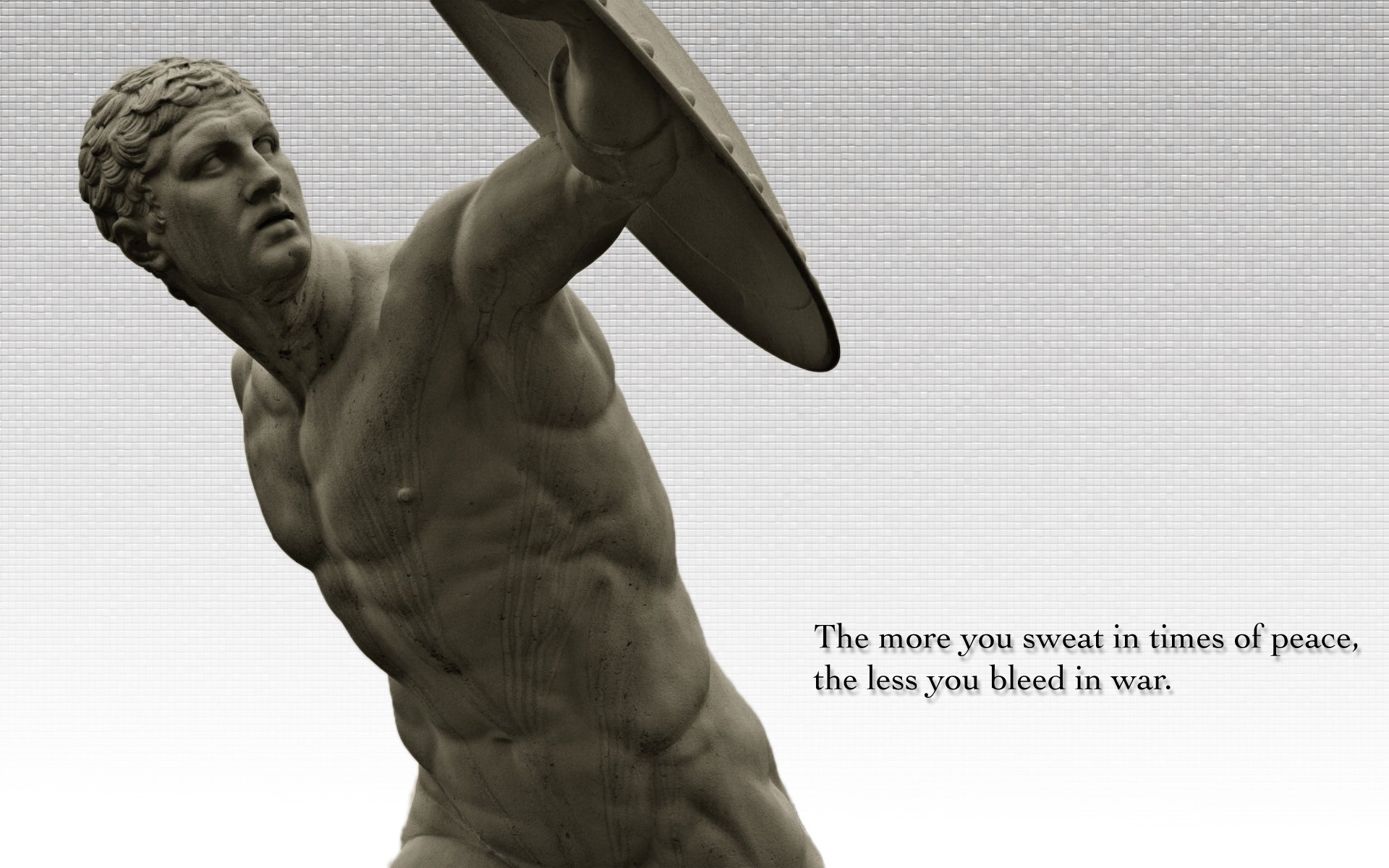 HD desktop wallpaper: Statue, Quote