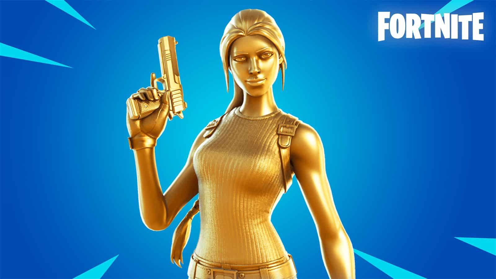 Fortnite Gold Lara Croft