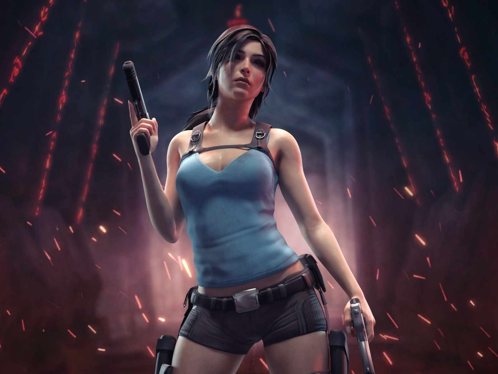 Download wallpaper 1600x1200 lara croft