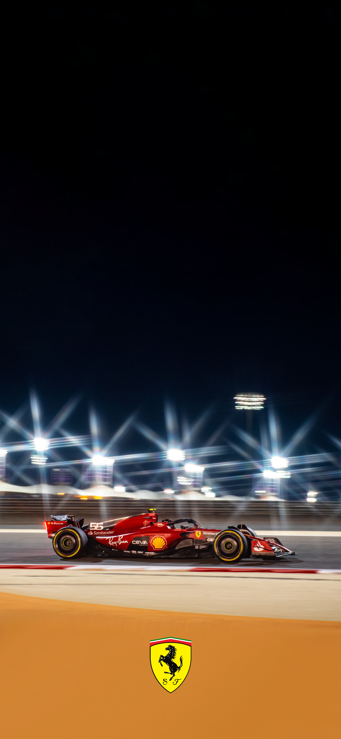 F1 Carlos Sainz. Ferrari. Phone