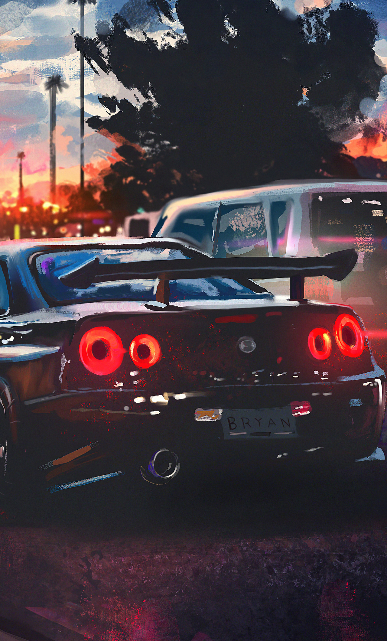 Nissan Skyline Painting Art