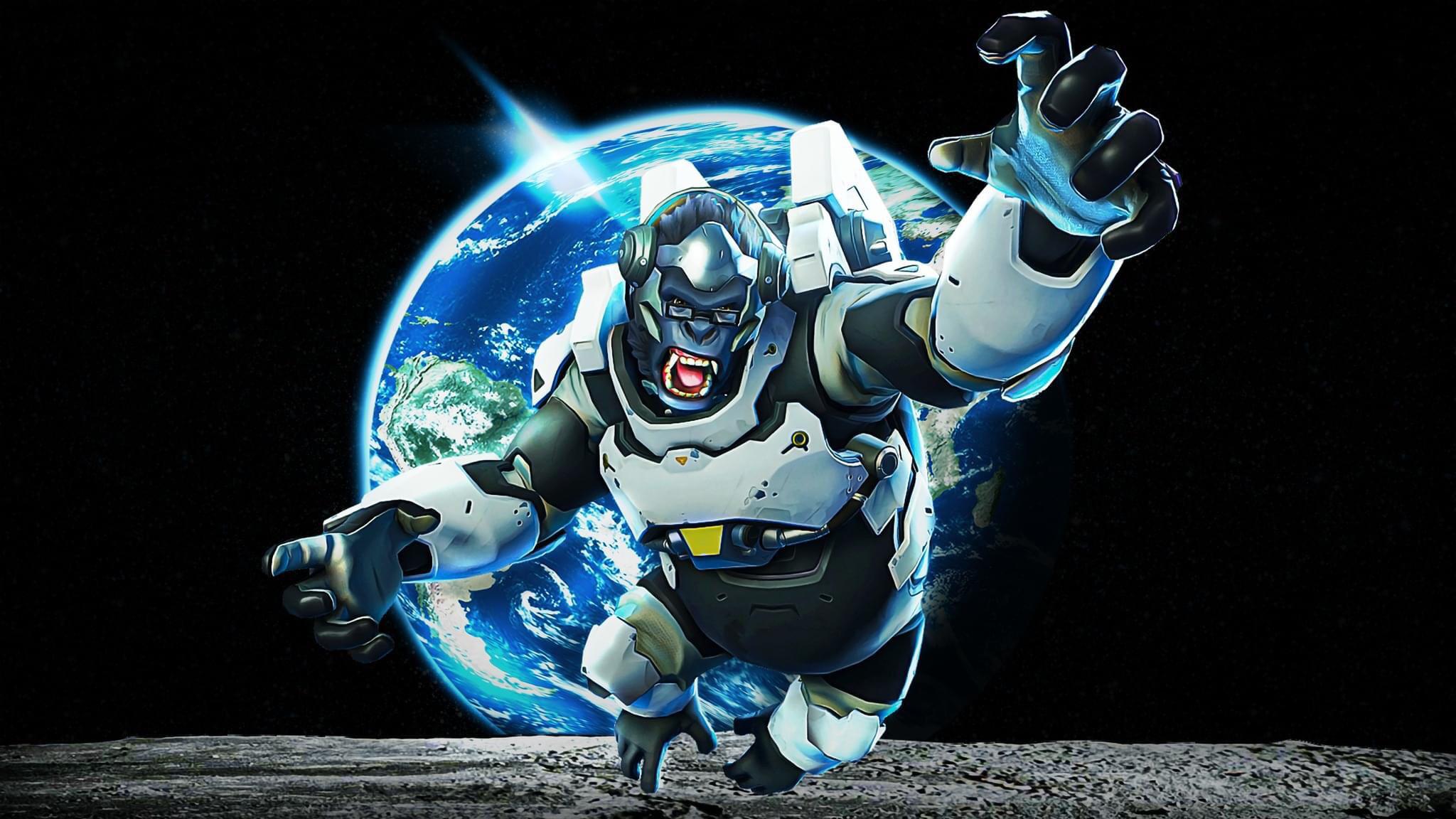 space themed Winston wallpaper