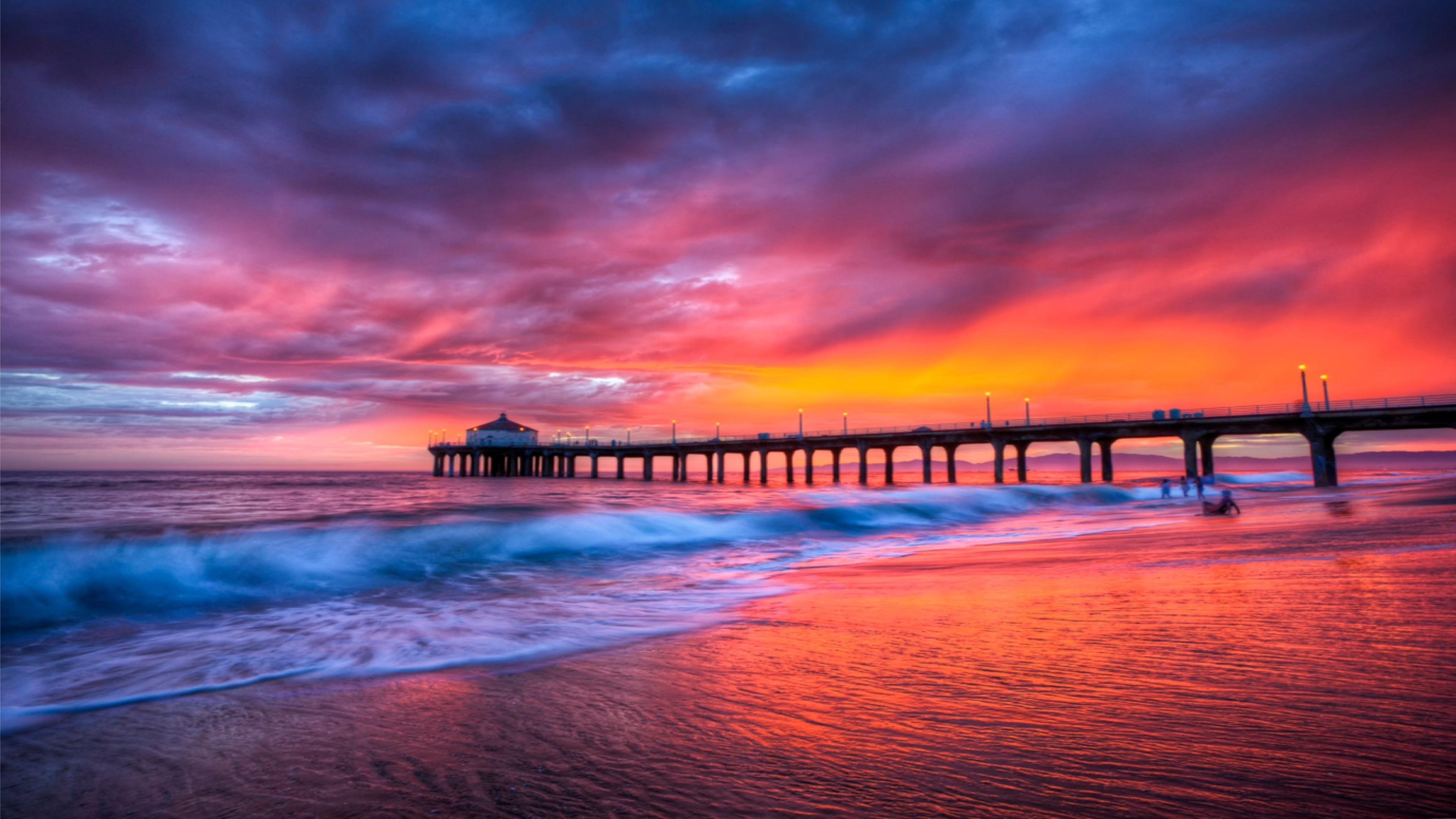Manhattan Beach Pier at sunset