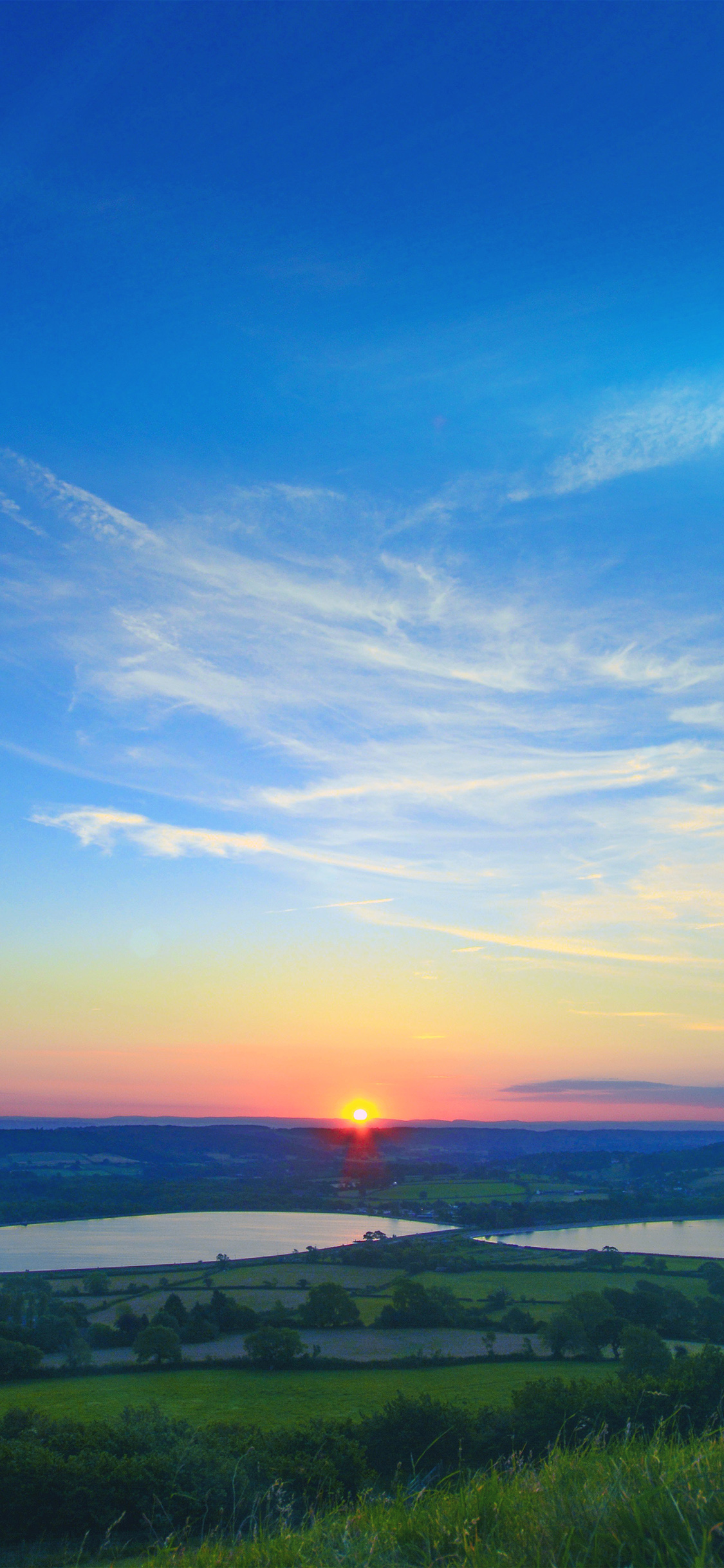 Sunset Peace Land Sky Blue Nature