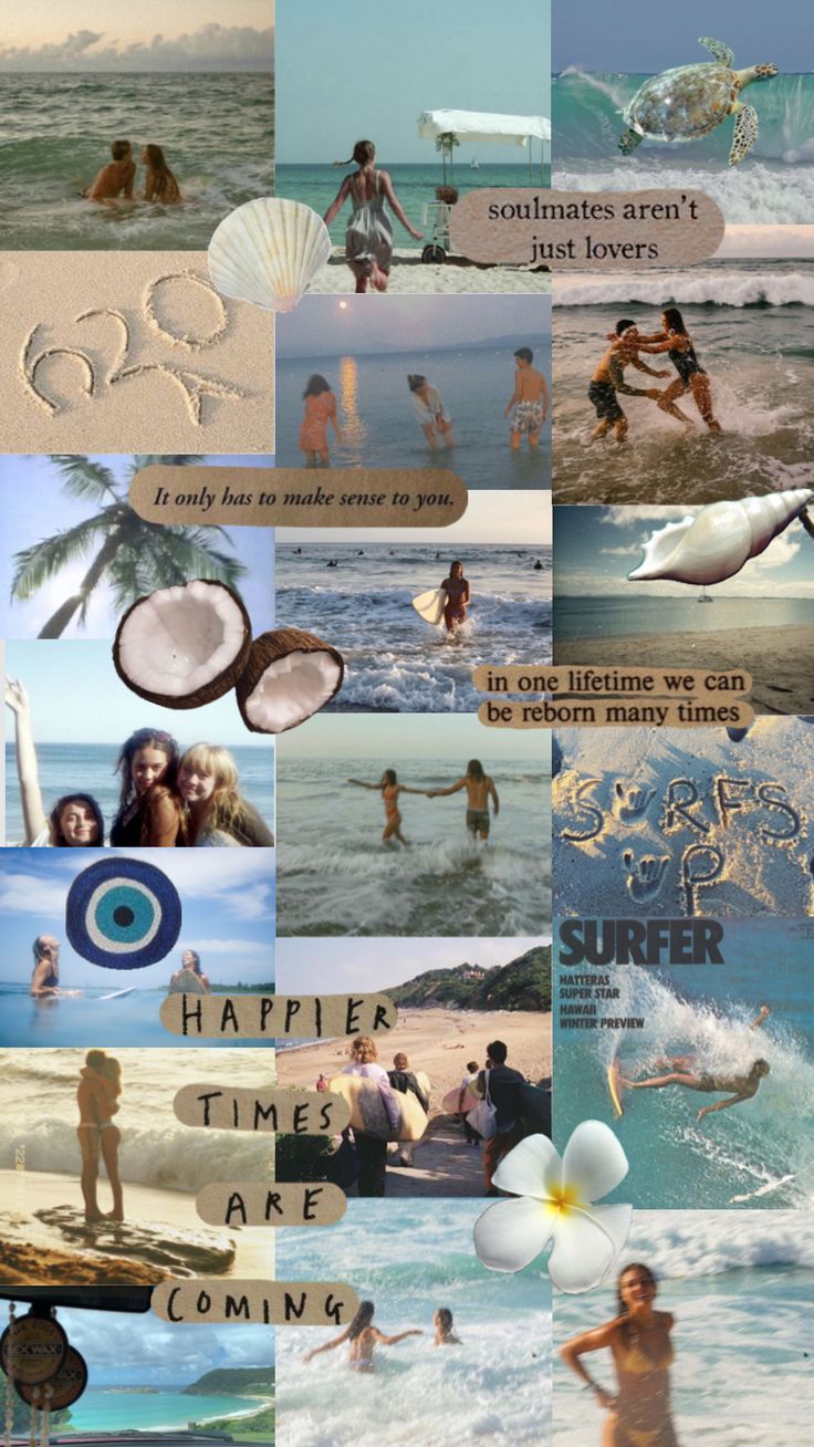 Coastal Beach Vibes Wallpaper