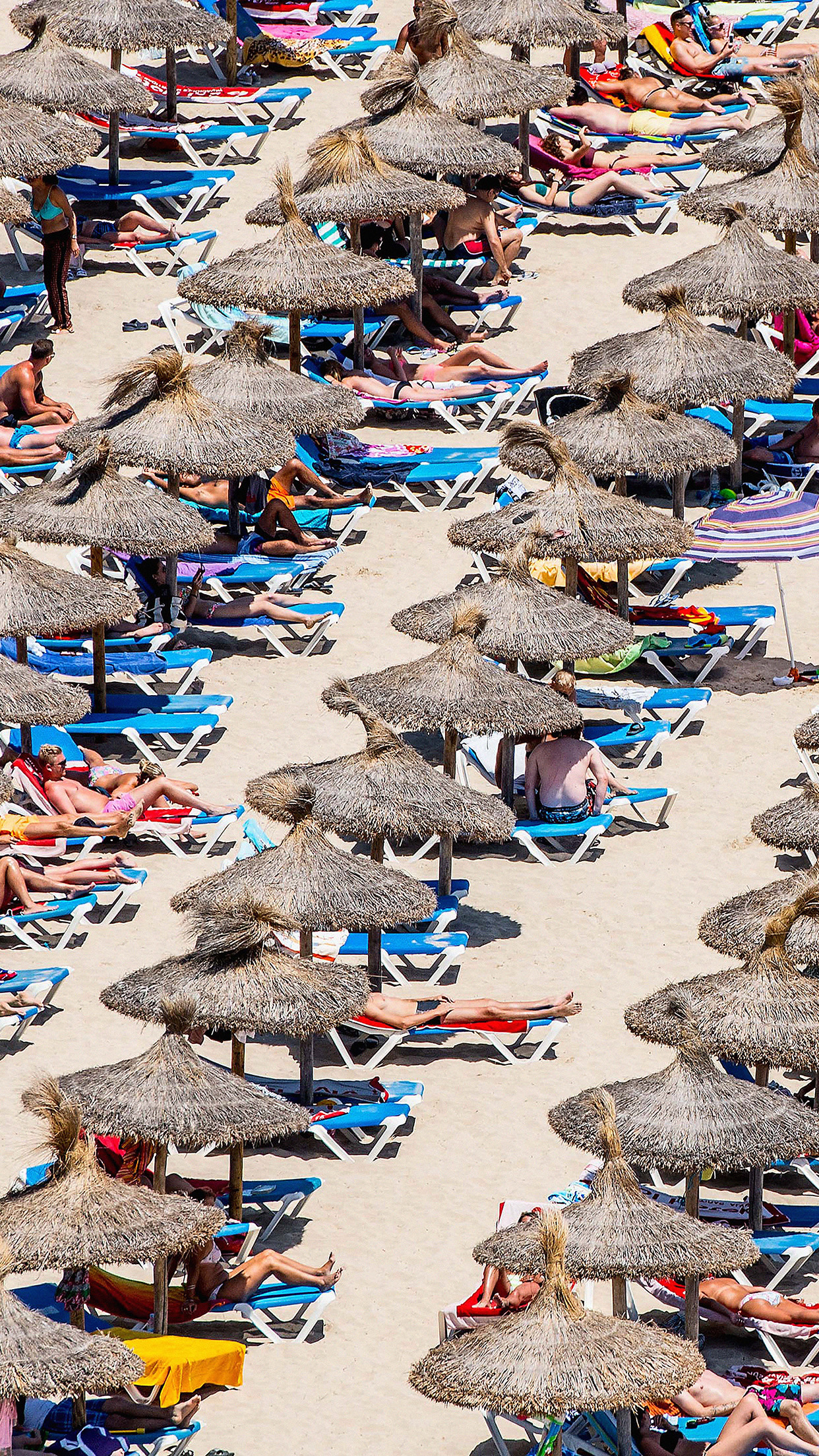 Spain Beach People Nature Sea